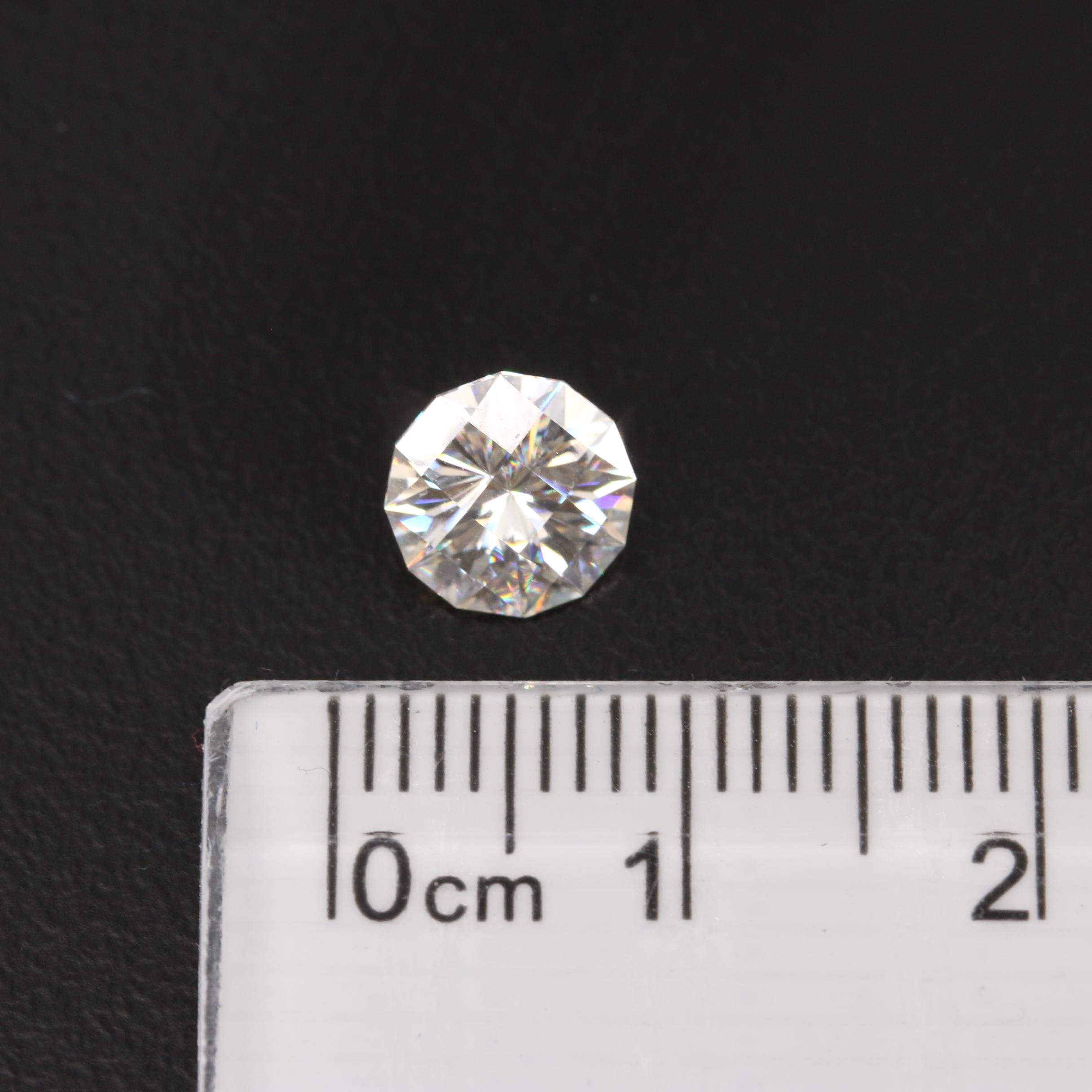 Loose Laboratory Grown Fantasy Faceted Moissanite
