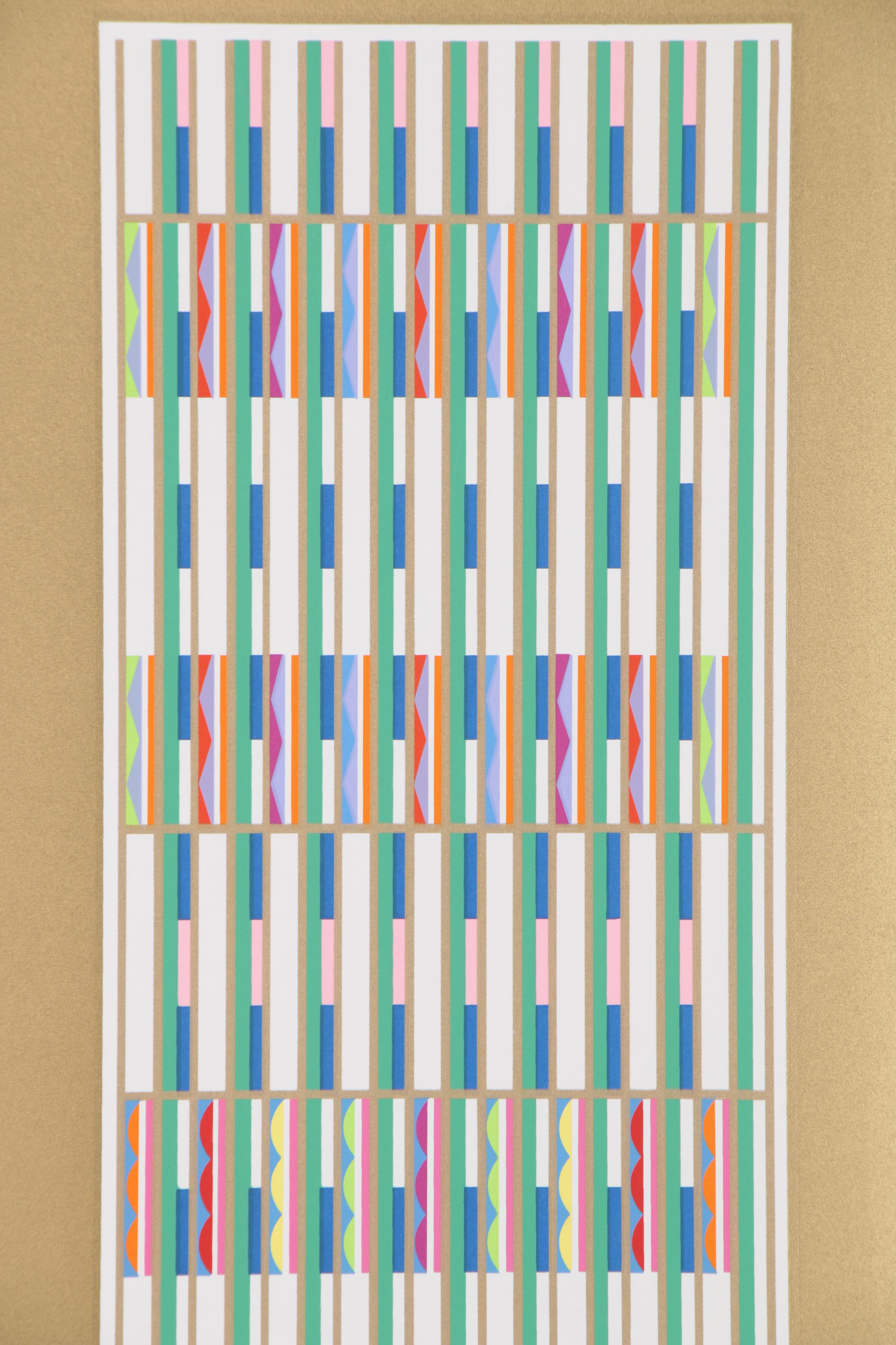 Yaacov Agam Serigraph "Vertical Orchestration"