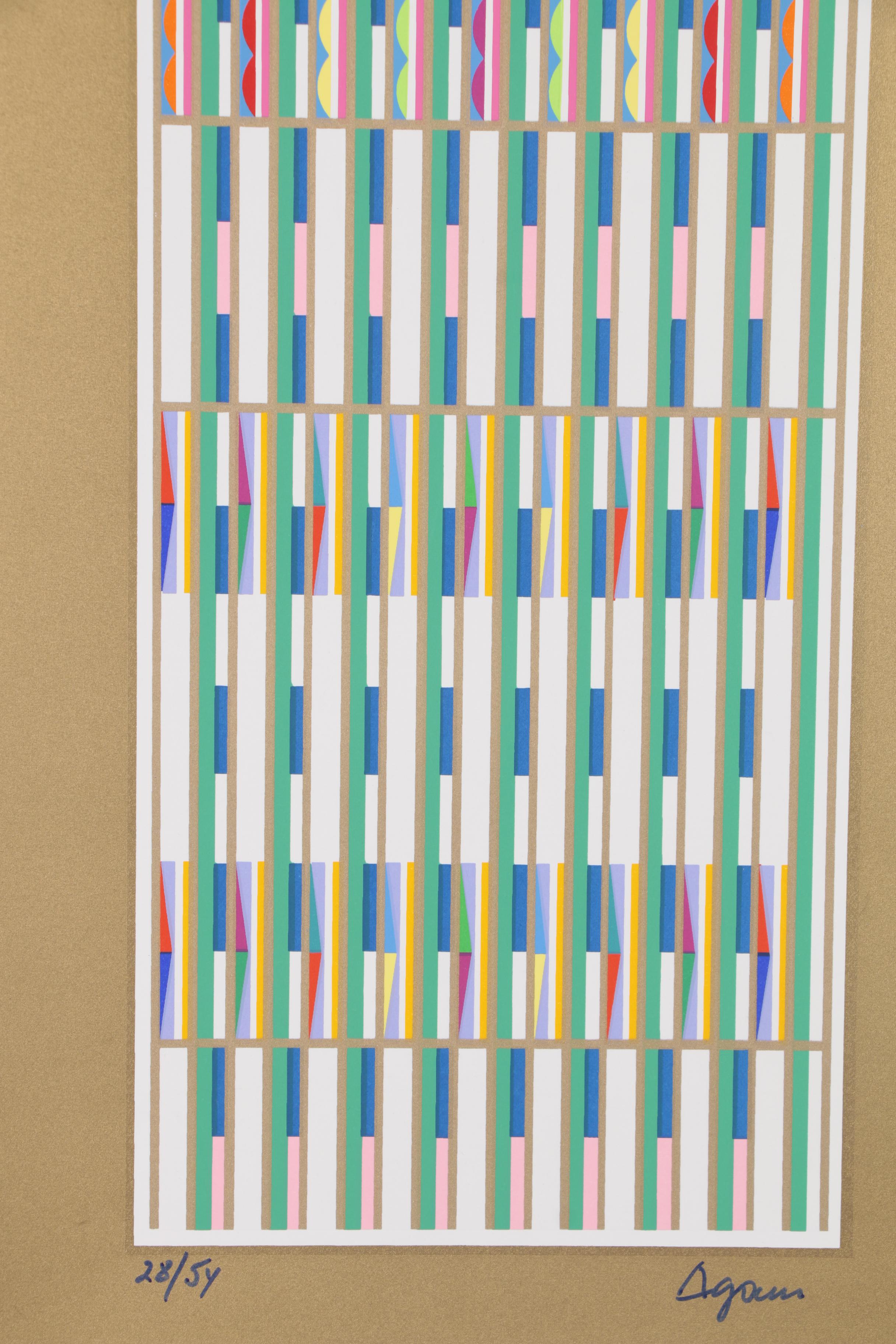 Yaacov Agam Serigraph "Vertical Orchestration"