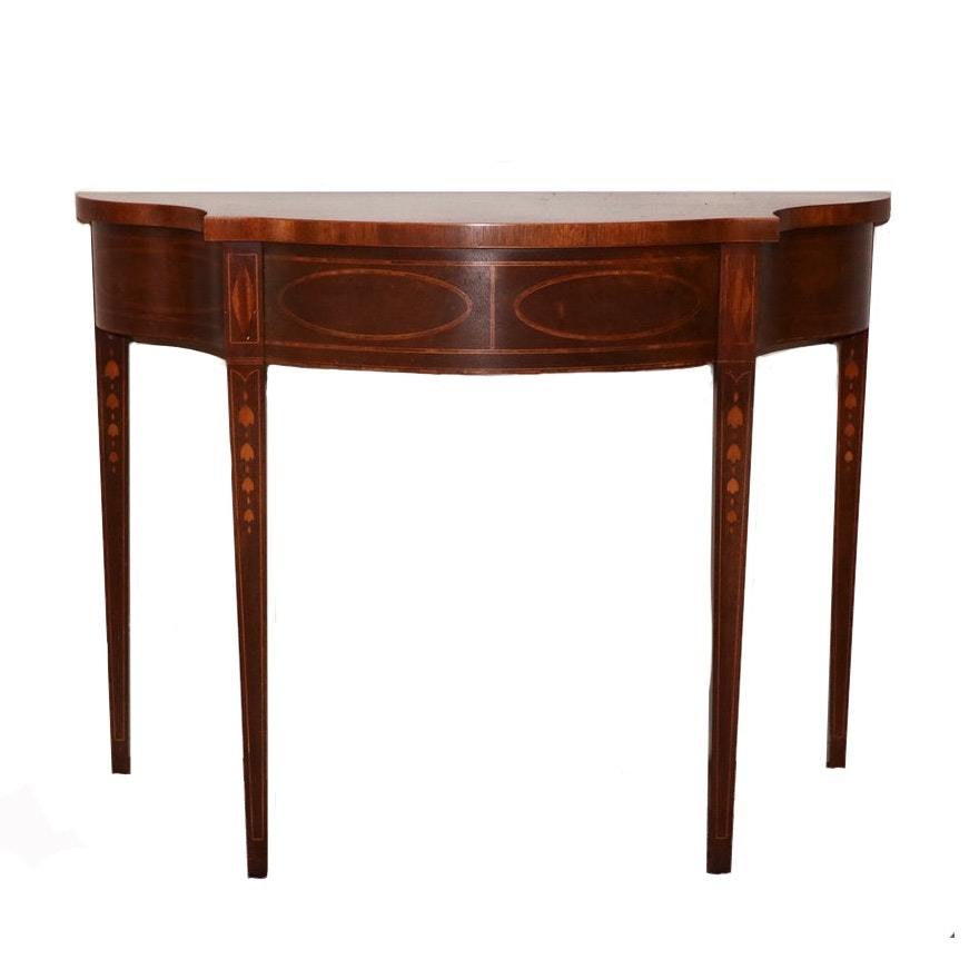 Baker Furniture "Historic Charleston Collection" Mahogany and Marquetry Table