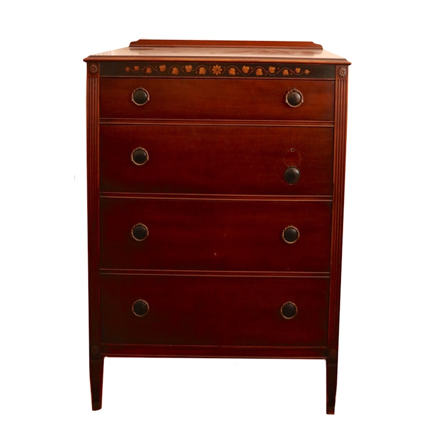 Kindel Furniture "Revere Collection" Paint-Decorated Chest of Drawers