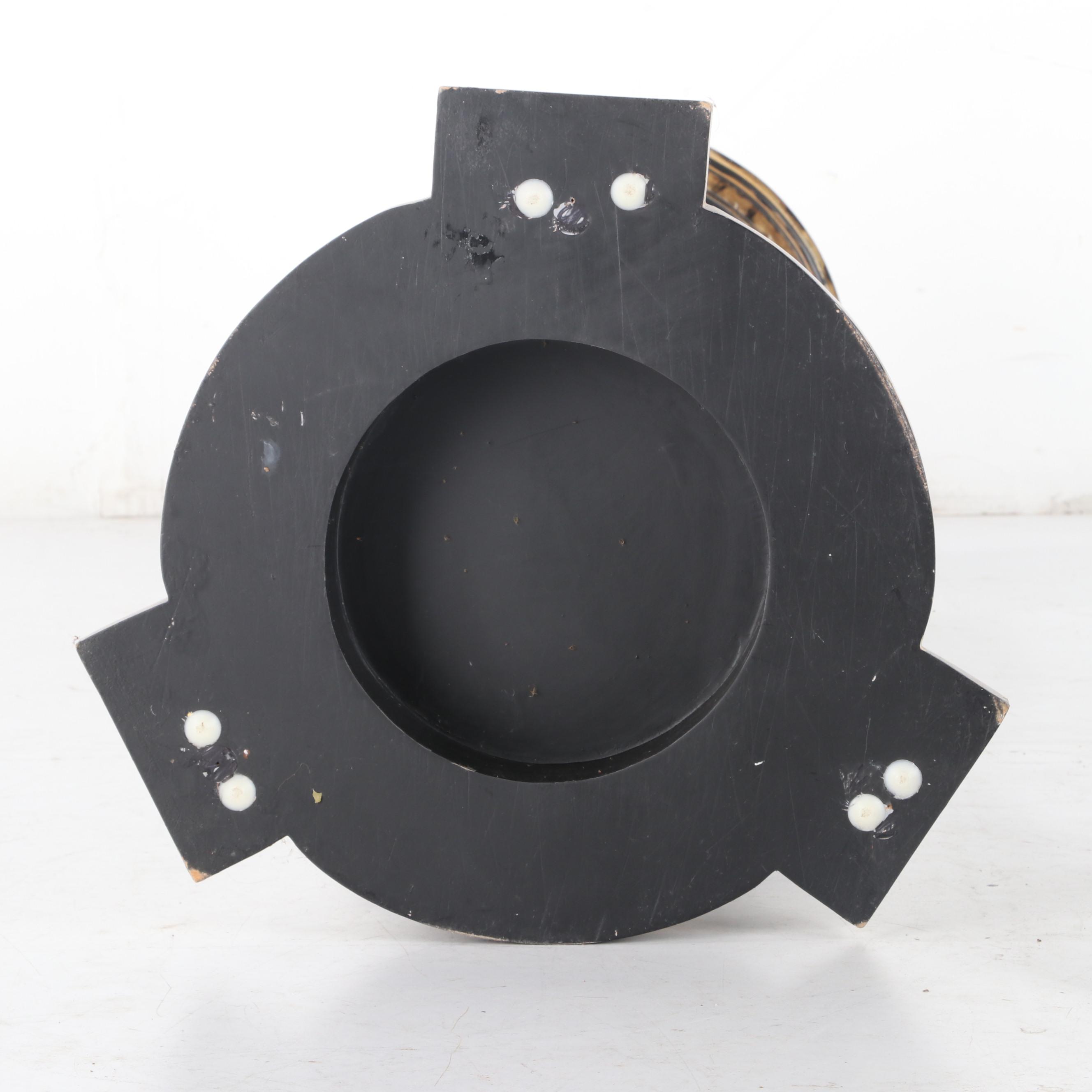 Pair of Neo-Classical Style Parcel-Gilt, Ebonized Wood and Gesso Pedestals