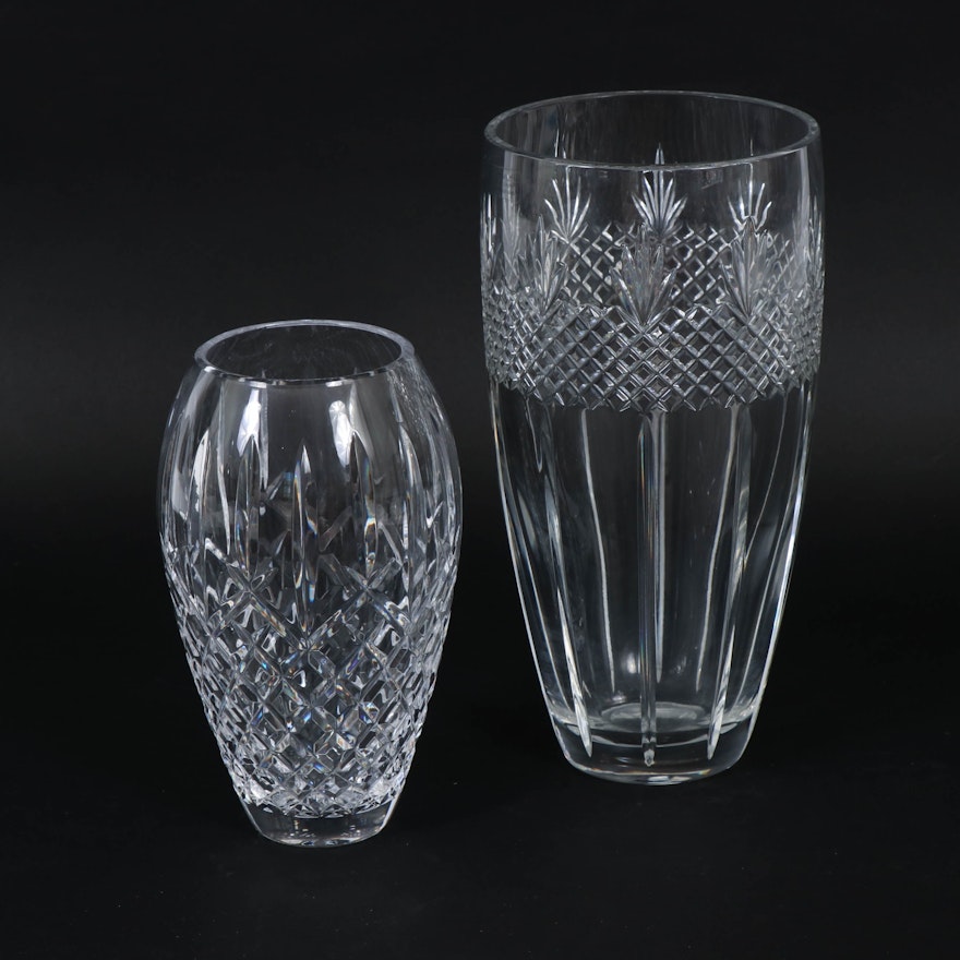 Waterford Crystal and Towle Crystal Flower Vases