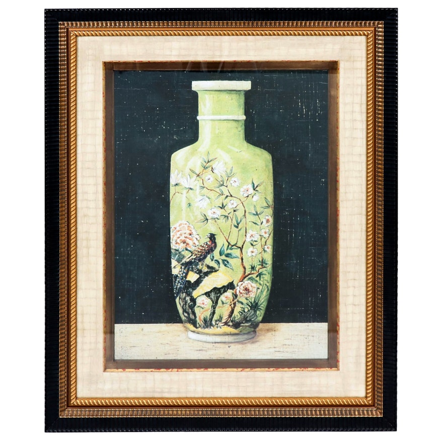 Offset Lithograph of a Vase Attributed to John Richard