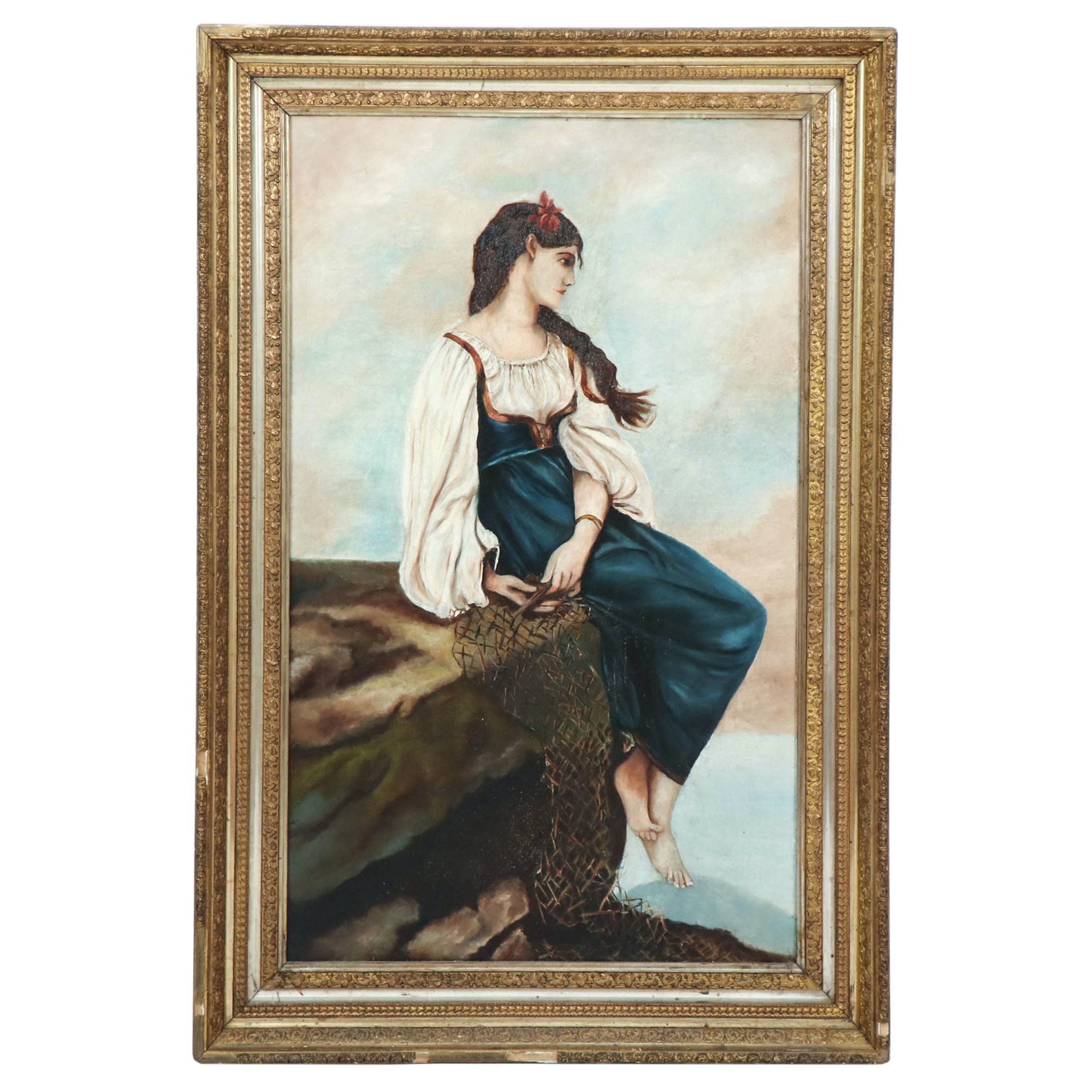 Oil Painting after Jules-Joseph Lefebvre "Graziella"