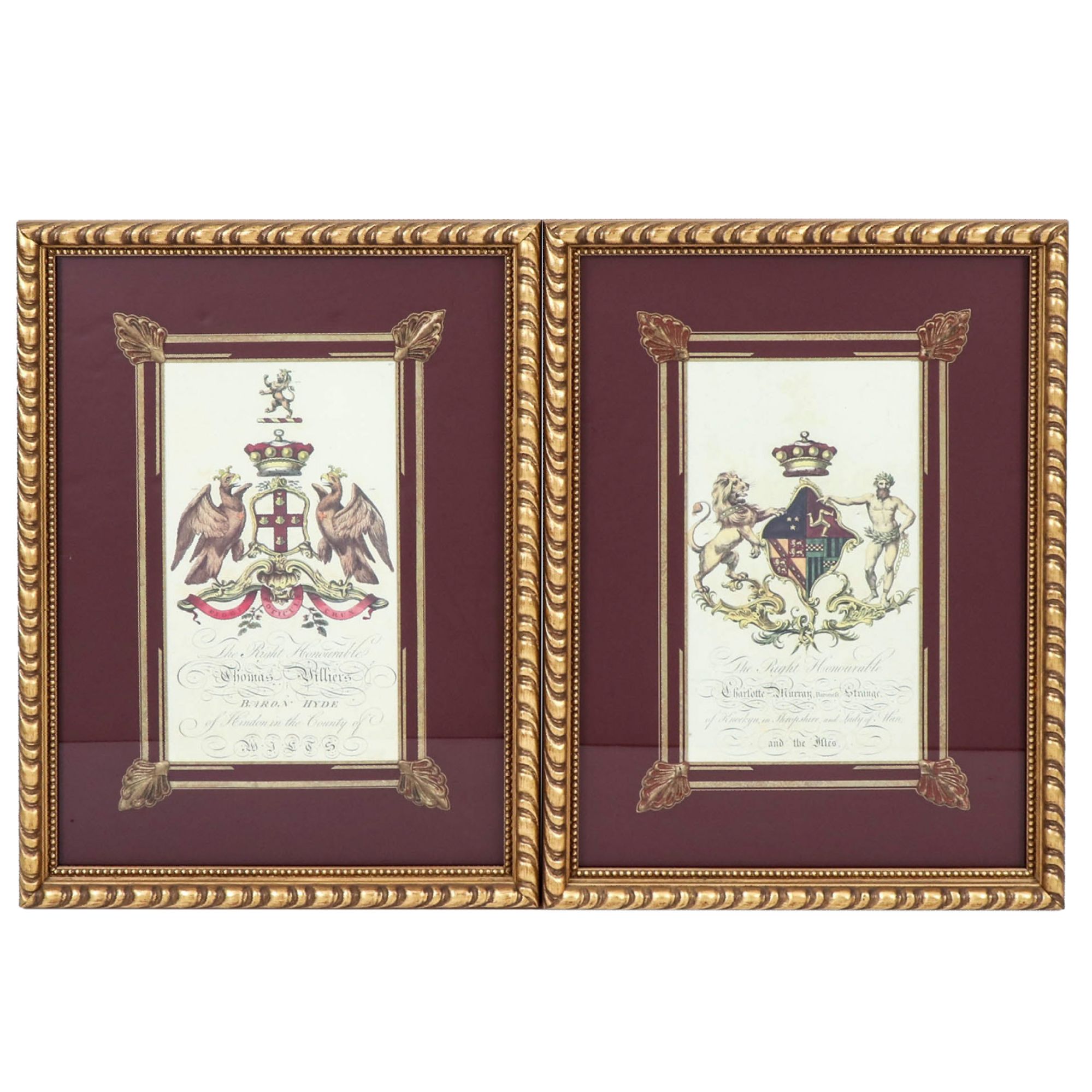 Coat of Arms Reproduction Lithographs