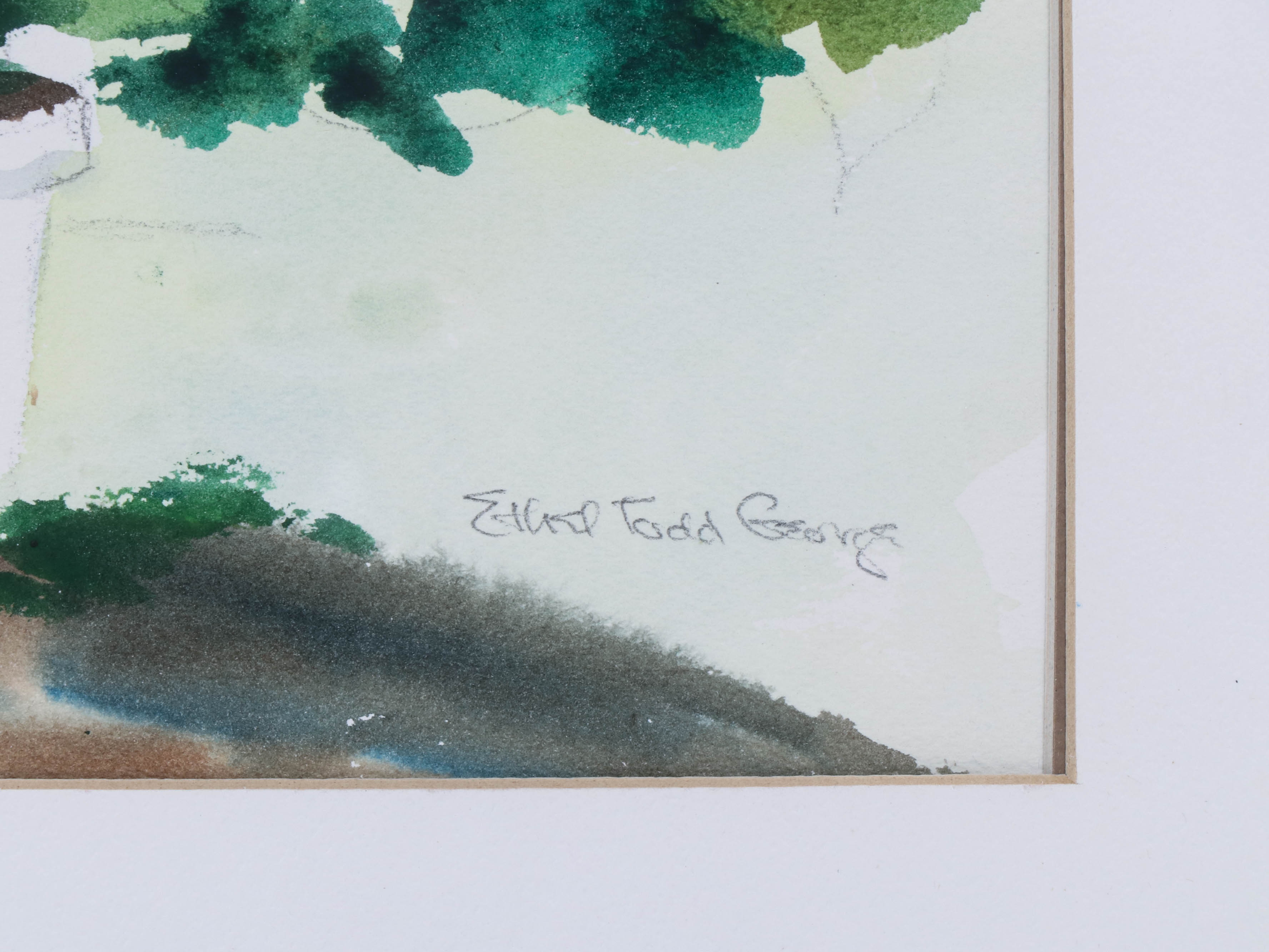 Ethel Todd George Watercolor Painting of Floral Still Life