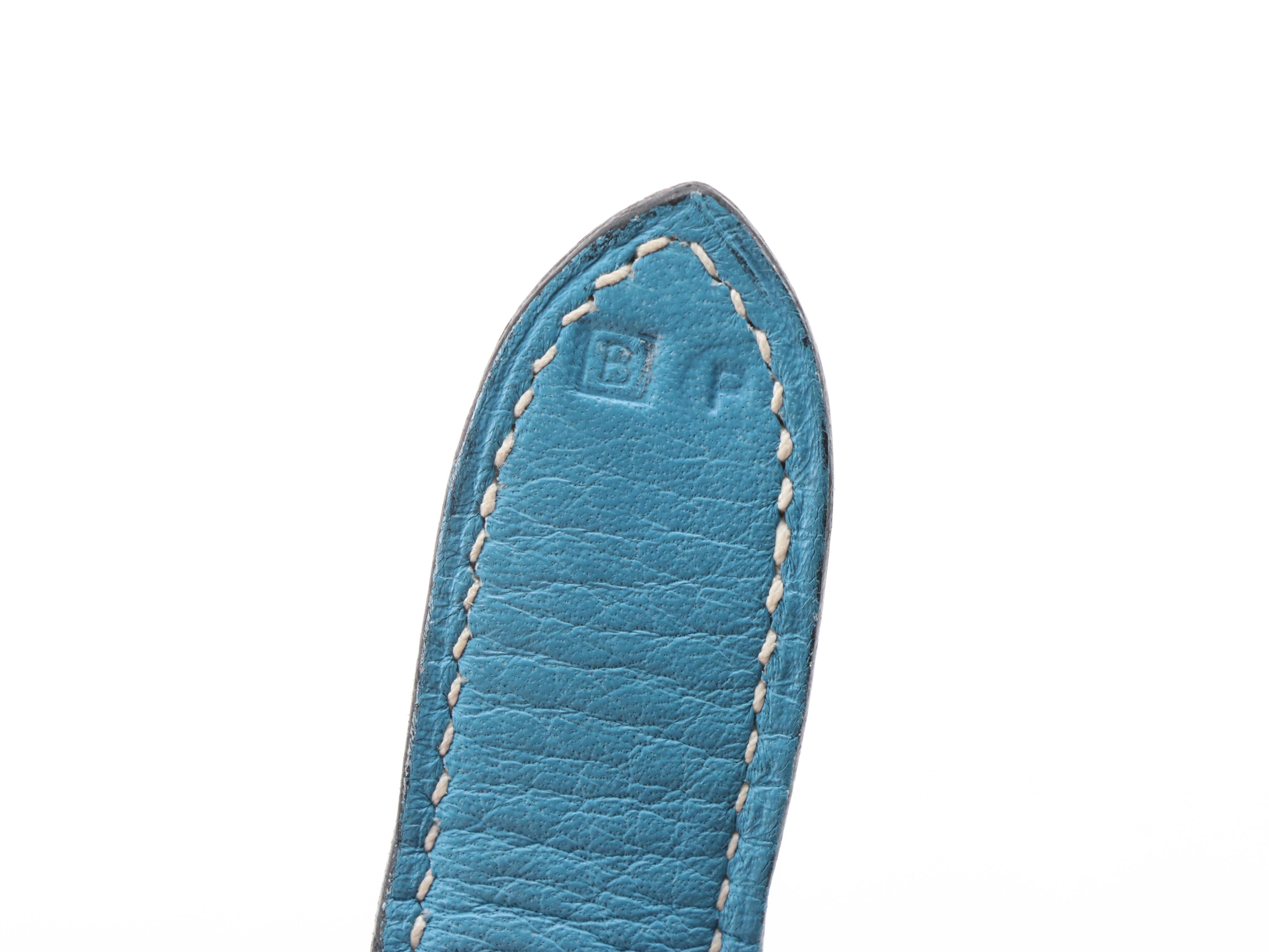 Hermès Trim II 31 Bag in Turquoise Chevre Mysore Leather