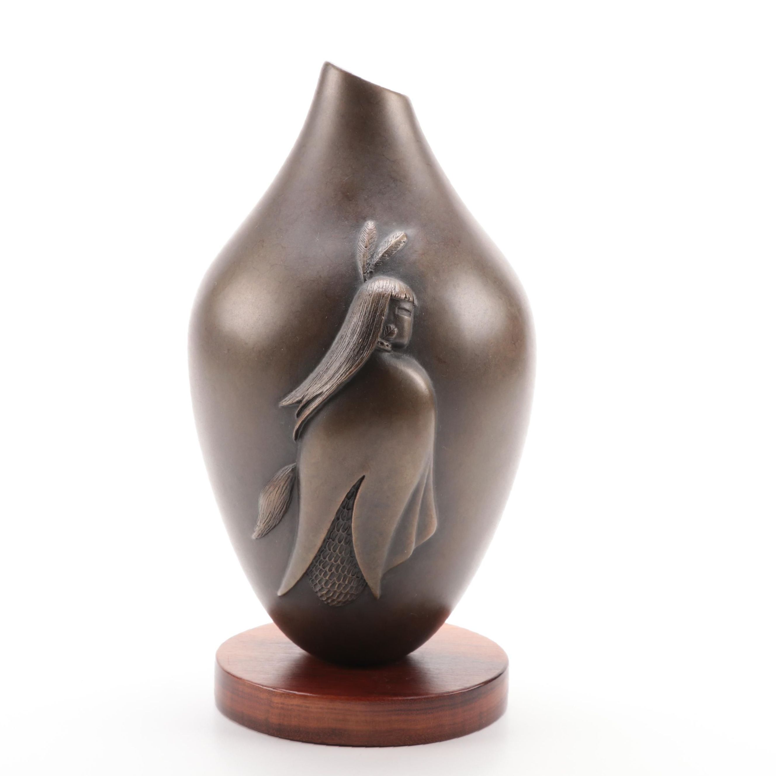 Al Qöyawayma Bronze Vessel "Field Katsina," 1985