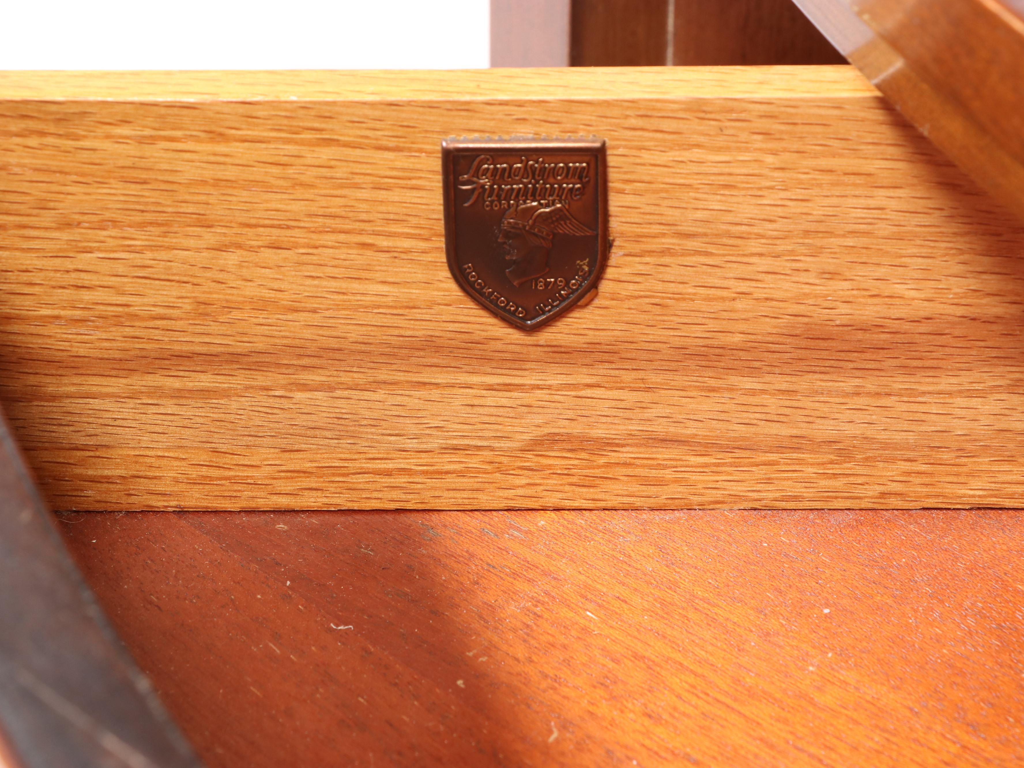 Landstrom Furniture Federal Style Mahogany Corner Cupboard