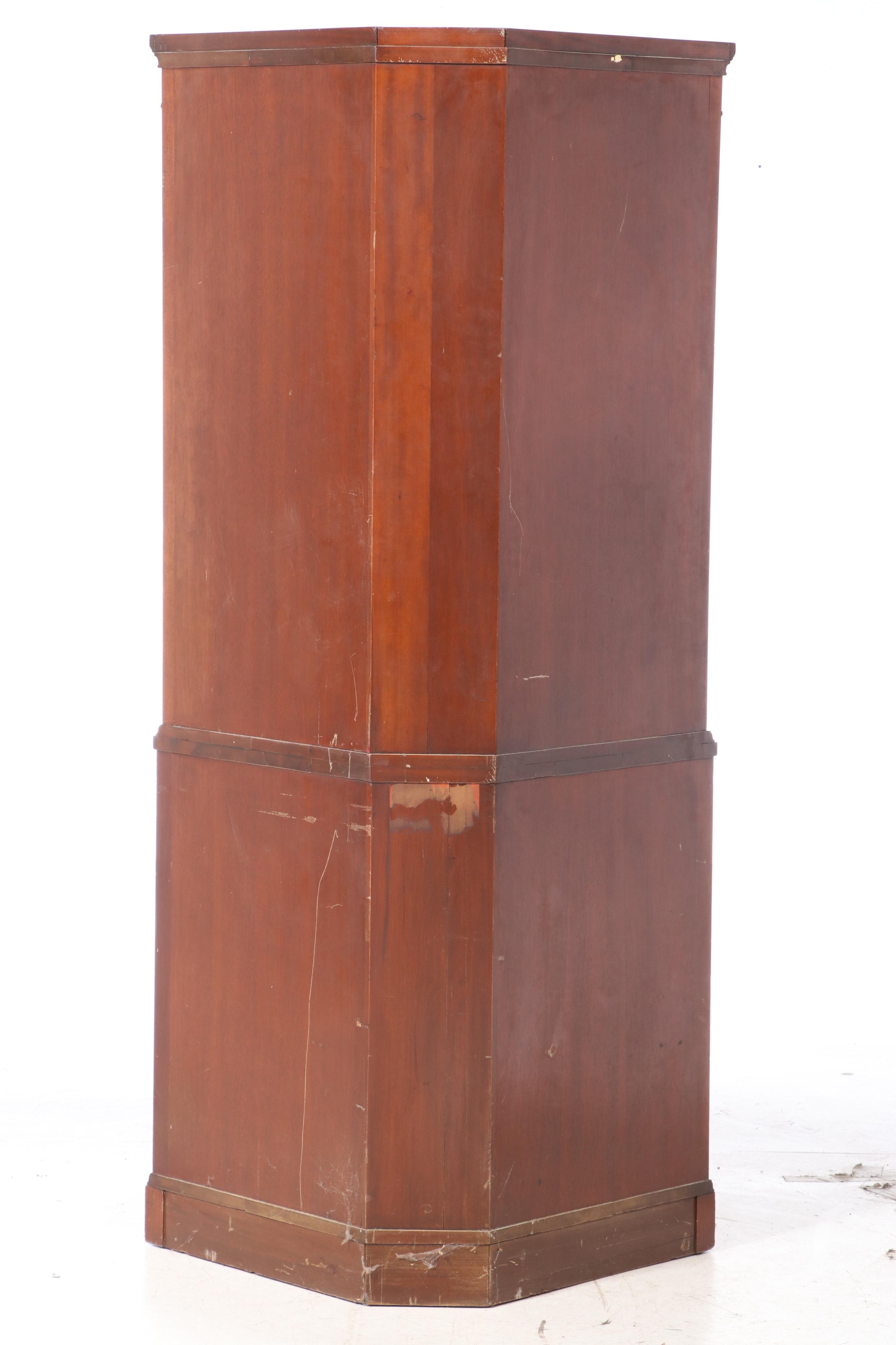 Landstrom Furniture Federal Style Mahogany Corner Cupboard