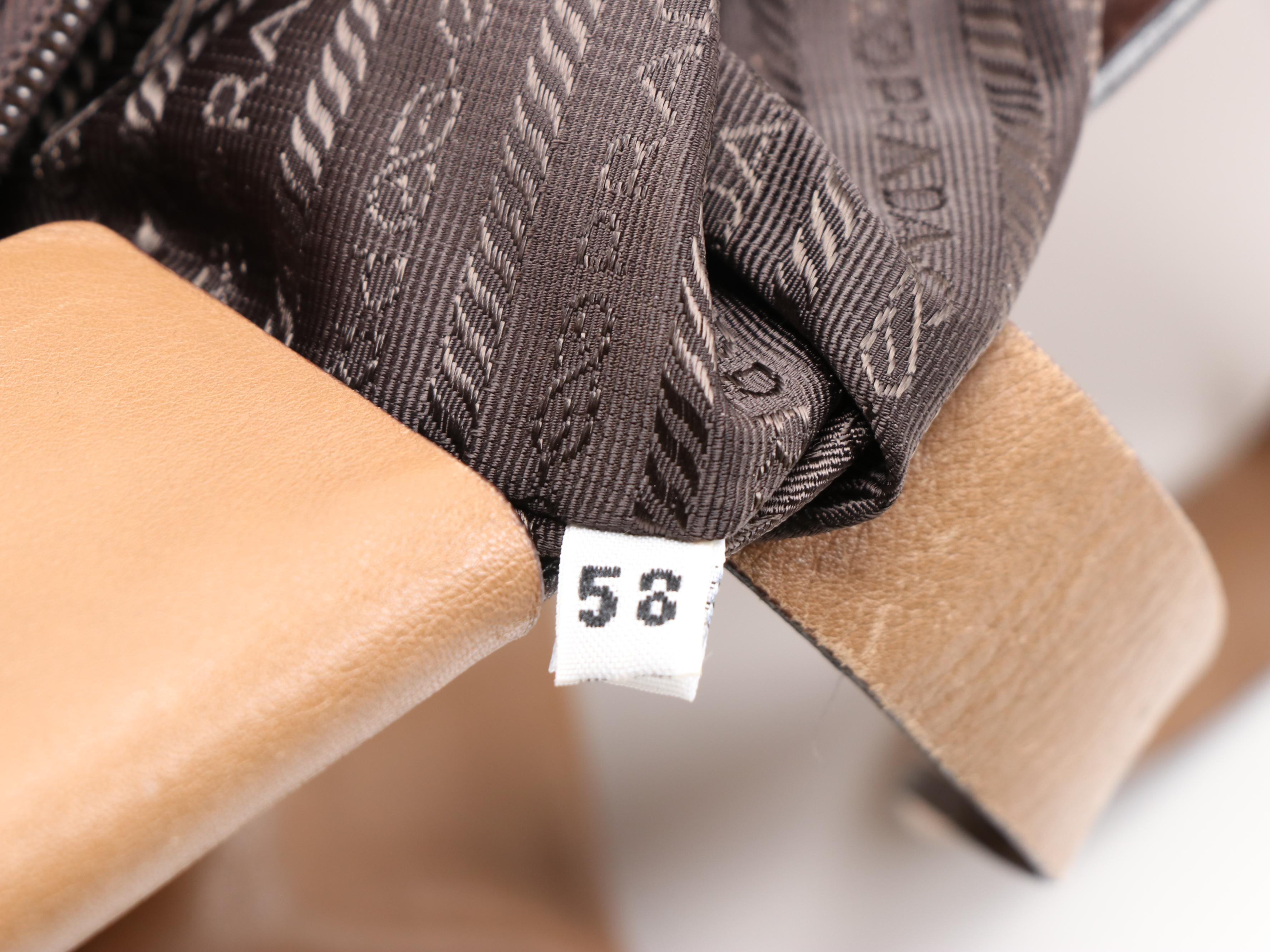 Prada Tan Leather Tote Bag