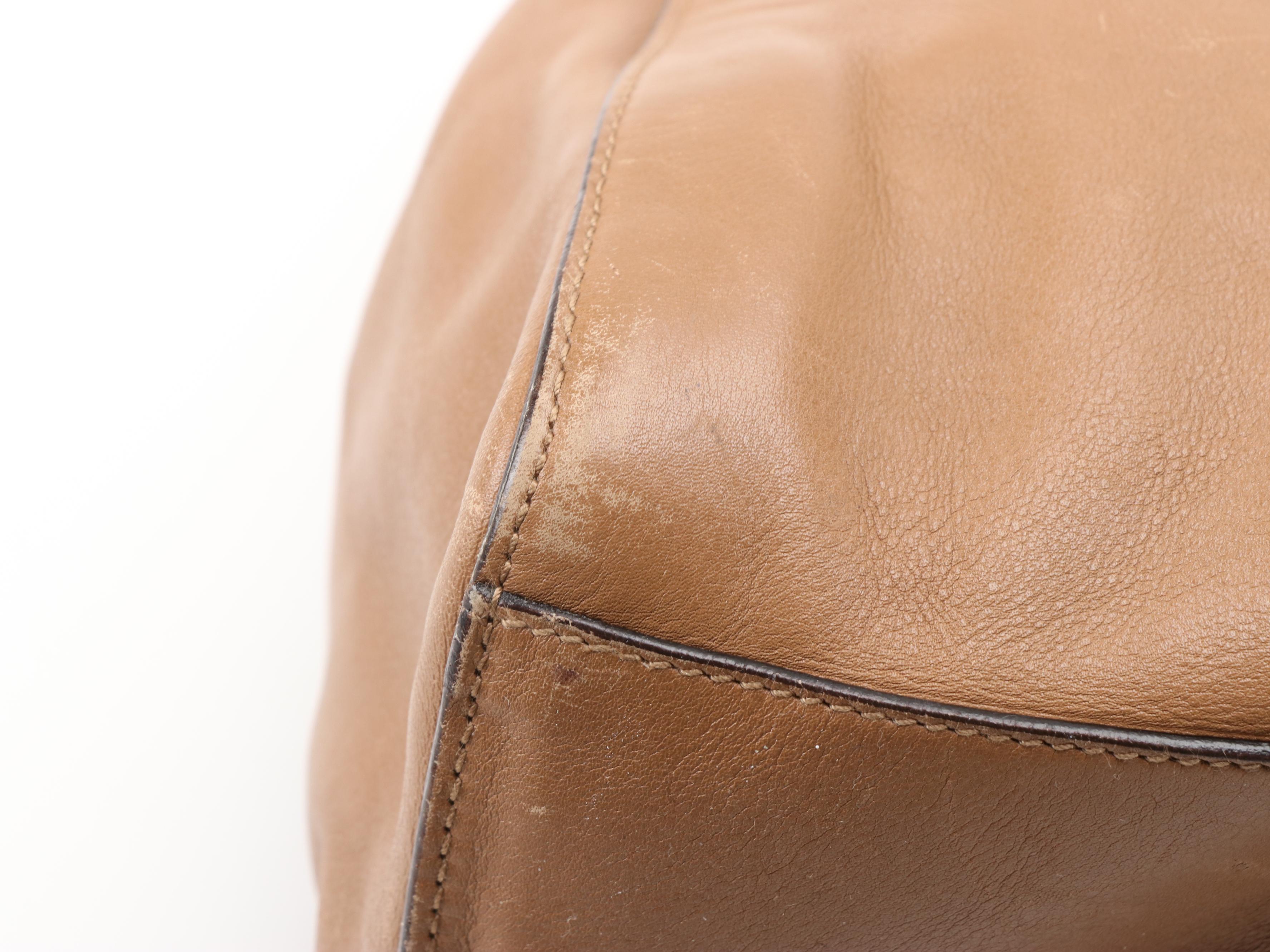 Prada Tan Leather Tote Bag