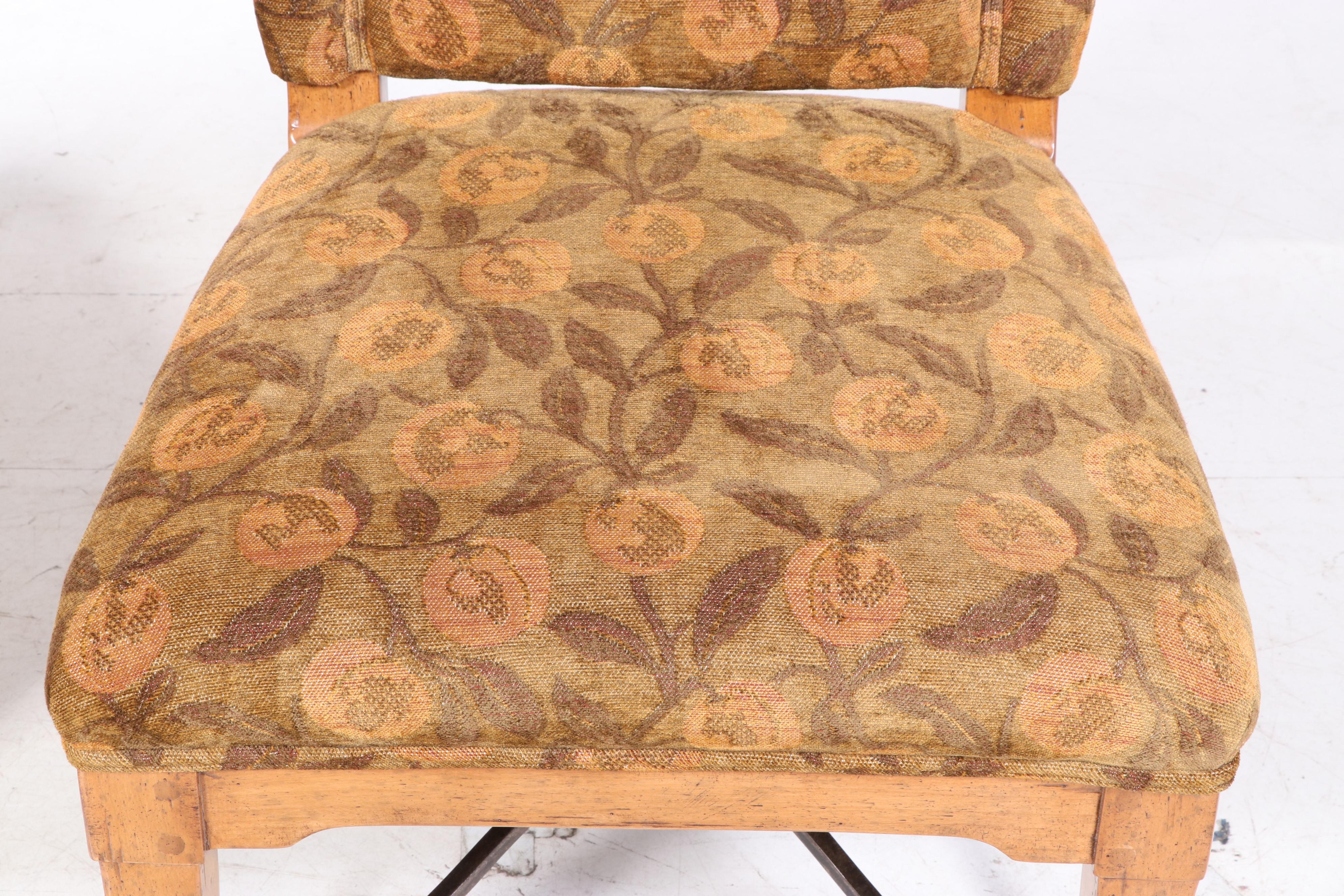 Nine-Piece Bausman & Company Chinese Style Iron-Mounted Hardwood Dining Set