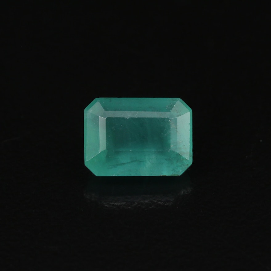 Loose 2.60 CT Octagonal Emerald with GIA Report