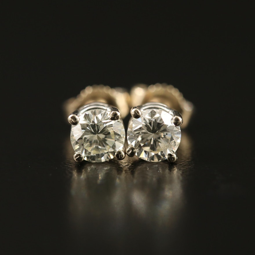 14K 0.78 CTW Diamond Stud Earrings