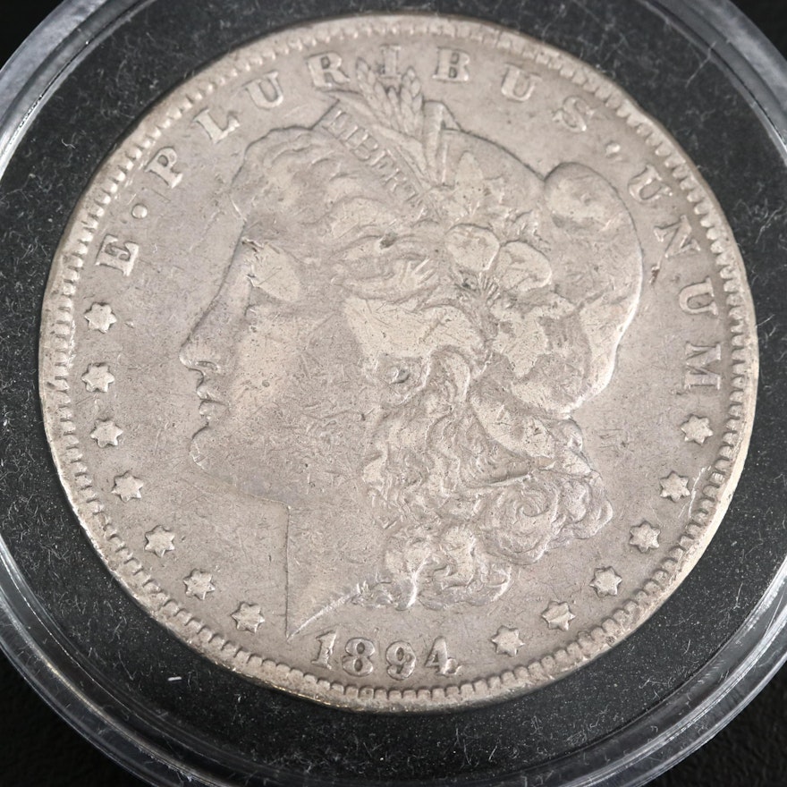 Key Date Low Mintage 1894 Morgan Silver Dollar