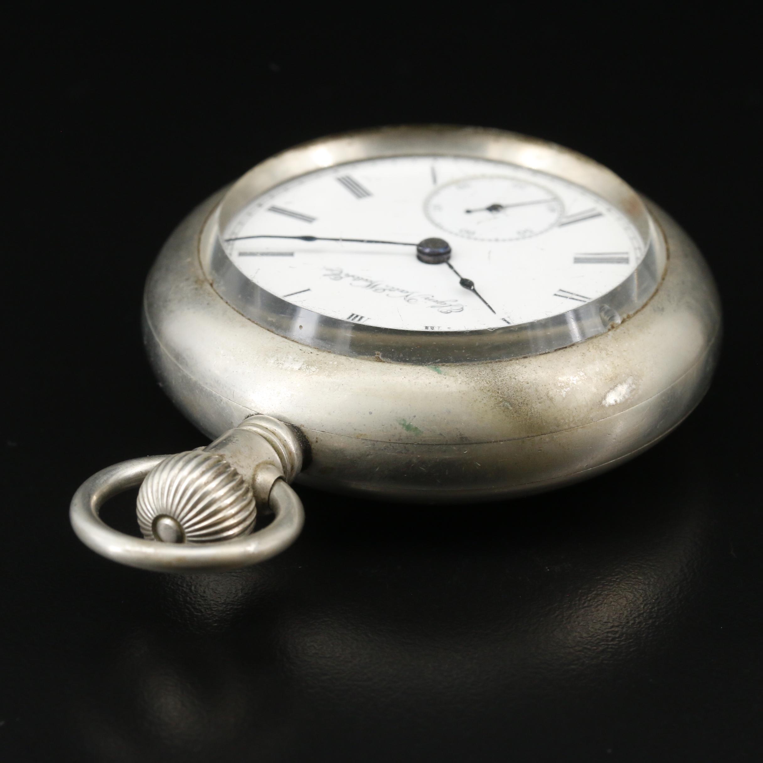 1895 Elgin National Watch Co. Nickel Pocket Watch