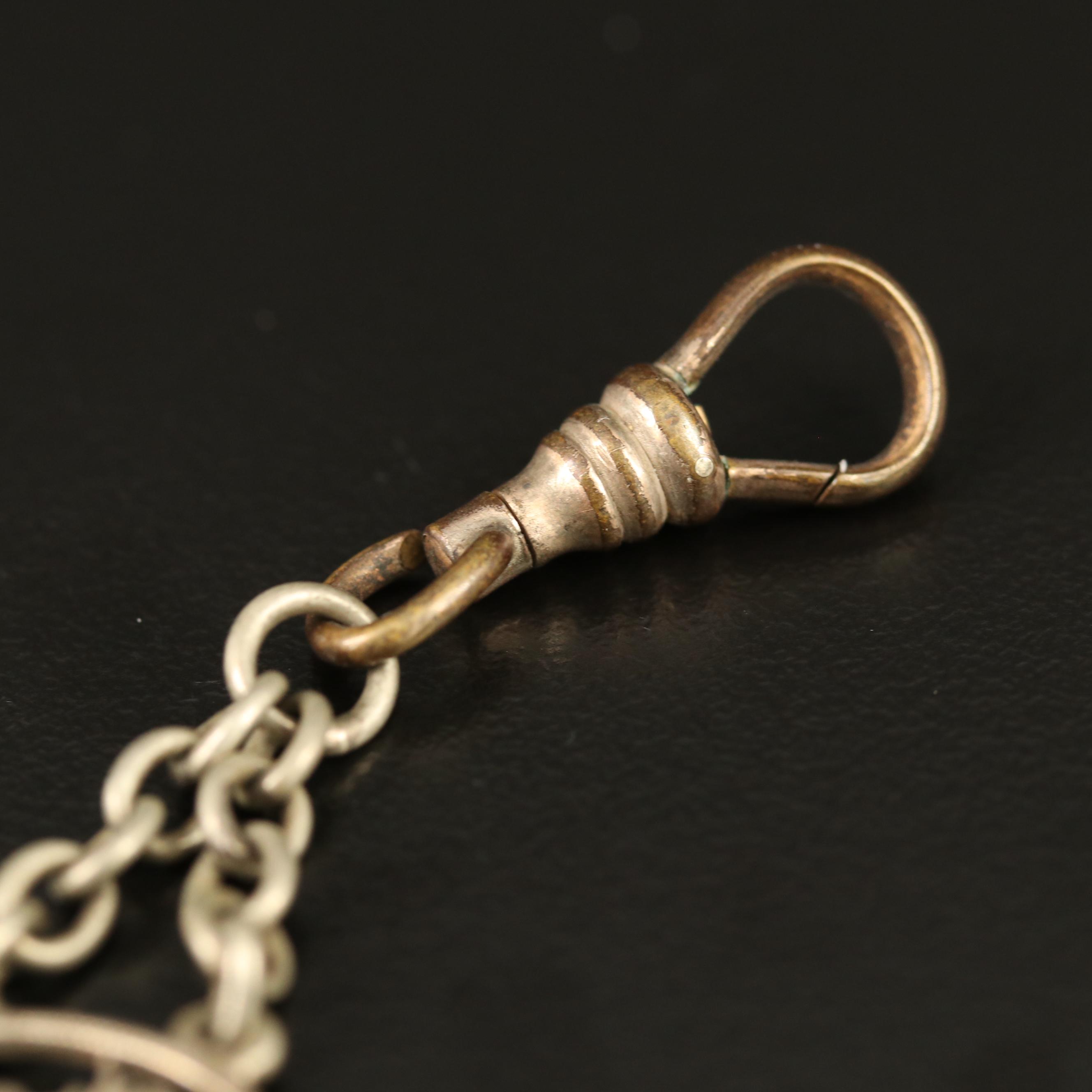 Watch Fob with 1906 Barber Half Dollar, 1904 Barber Quarter and More