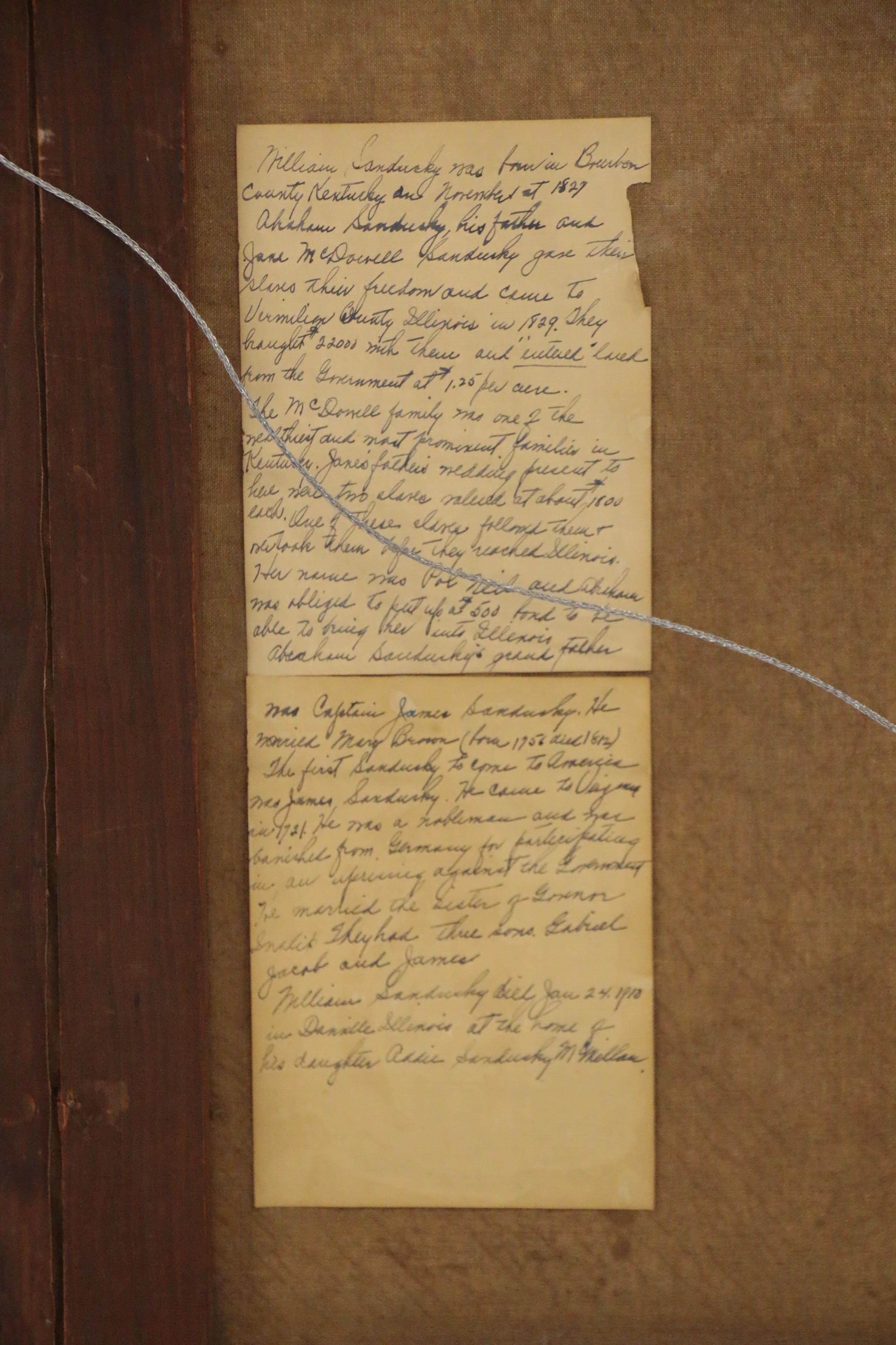 Portrait Oil Painting of William Sandusky, Bourbon County, KY, Late 19th Century