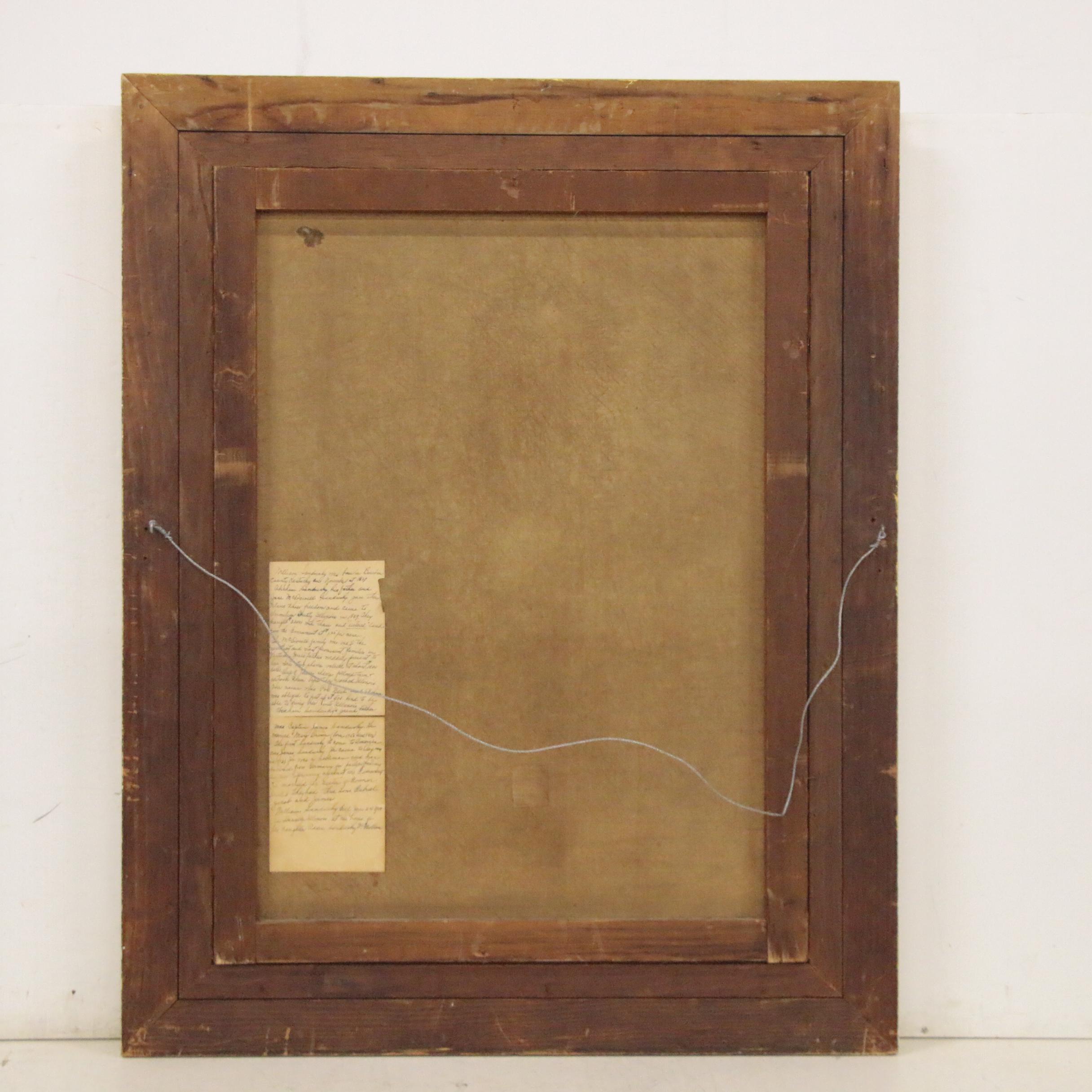 Portrait Oil Painting of William Sandusky, Bourbon County, KY, Late 19th Century