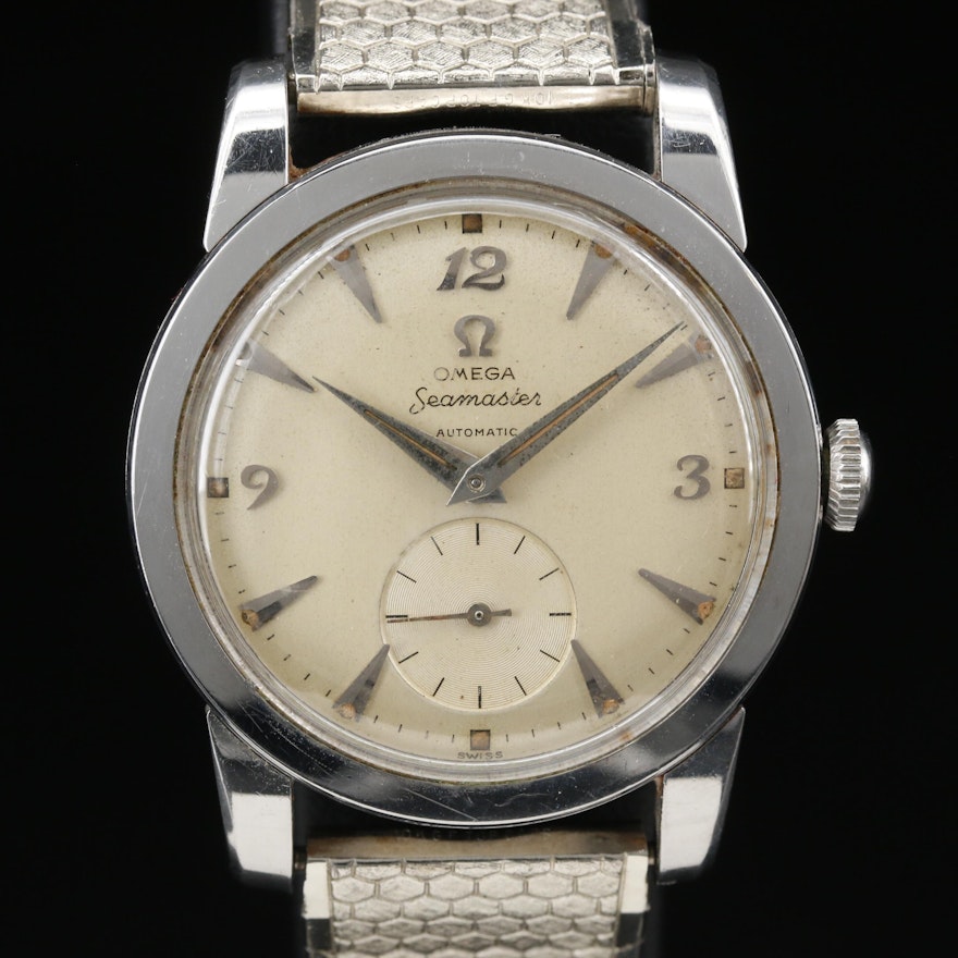 Omega Seamaster Automatic Stainless Steel Wristwatch, Circa 1952
