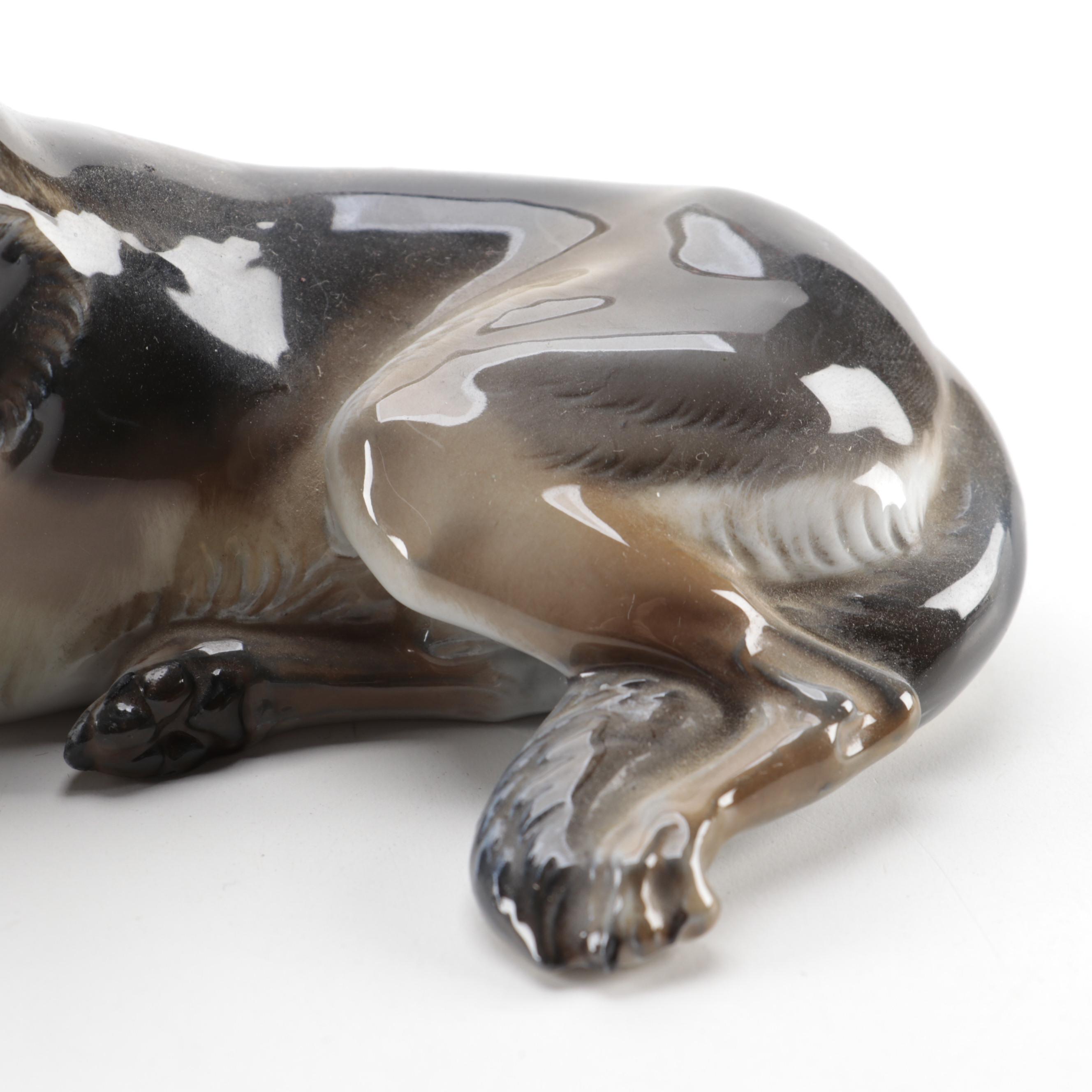 Prof. H. Karner for Rosenthal Ceramic German Shepherd Figurine