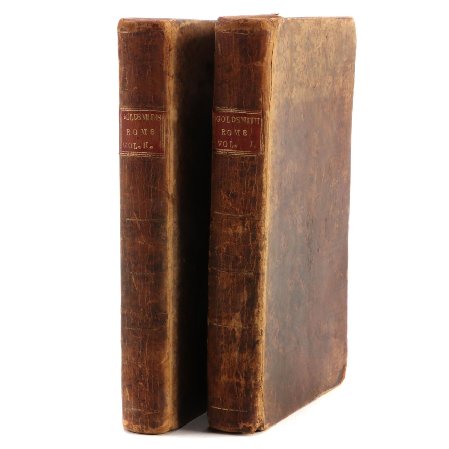 "The Roman History" Two-Volume Set by Dr. Goldsmith, 1797