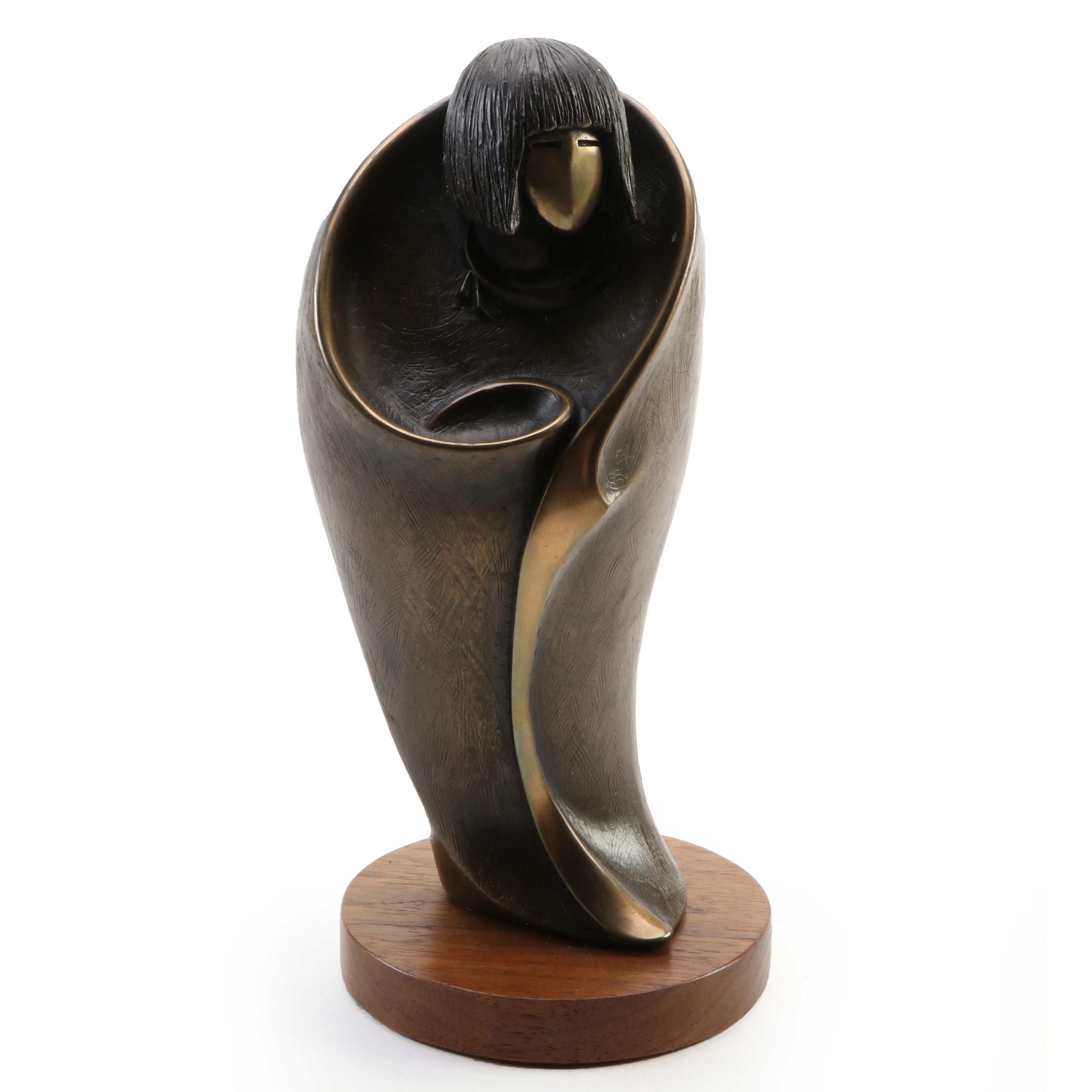 Al Qöyawayma and Charles Supplee Bronze Sculpture "Hopi Maiden," 1991