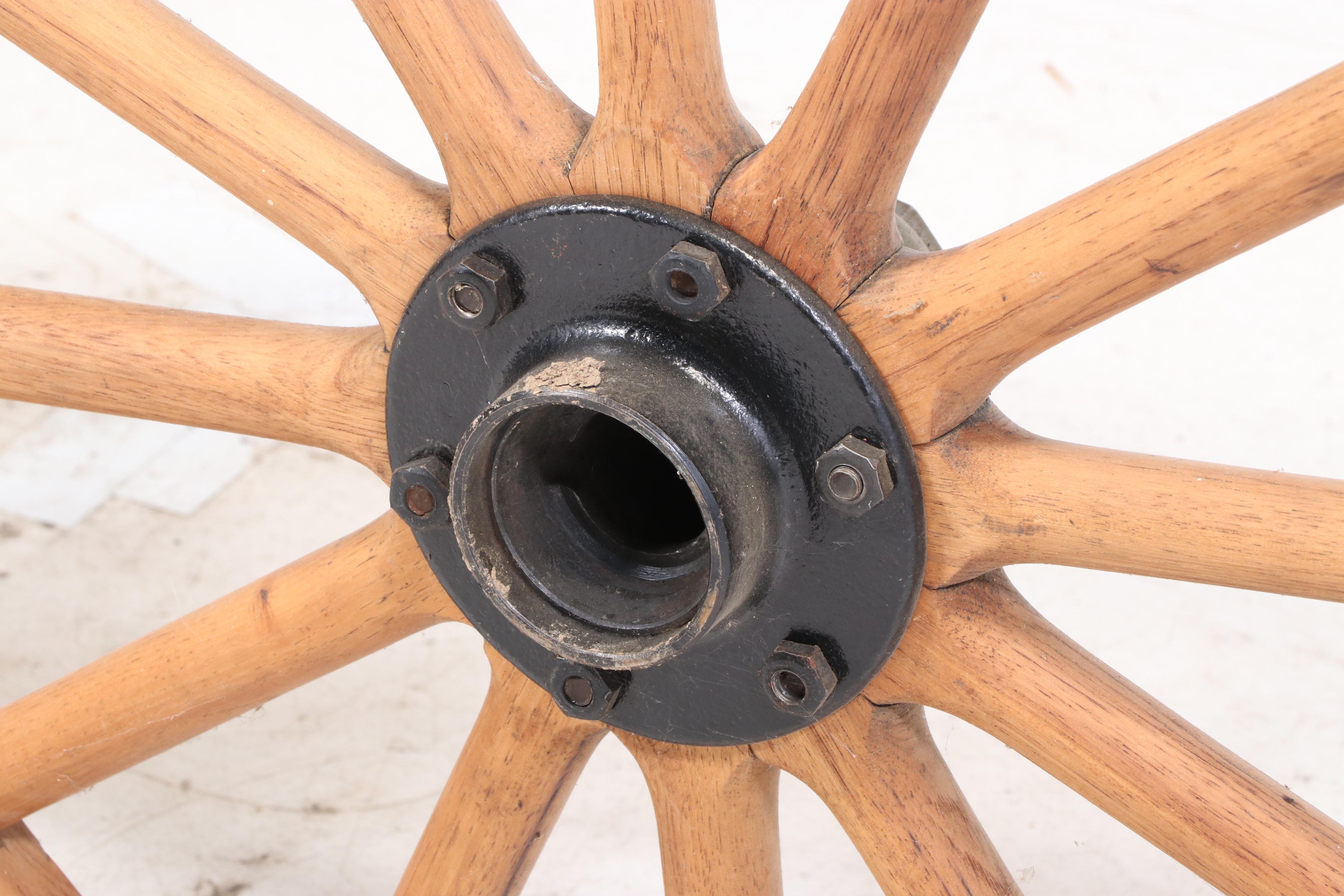 Ford Model T Hickory Wood Spoke Wheels, Early 20th Century