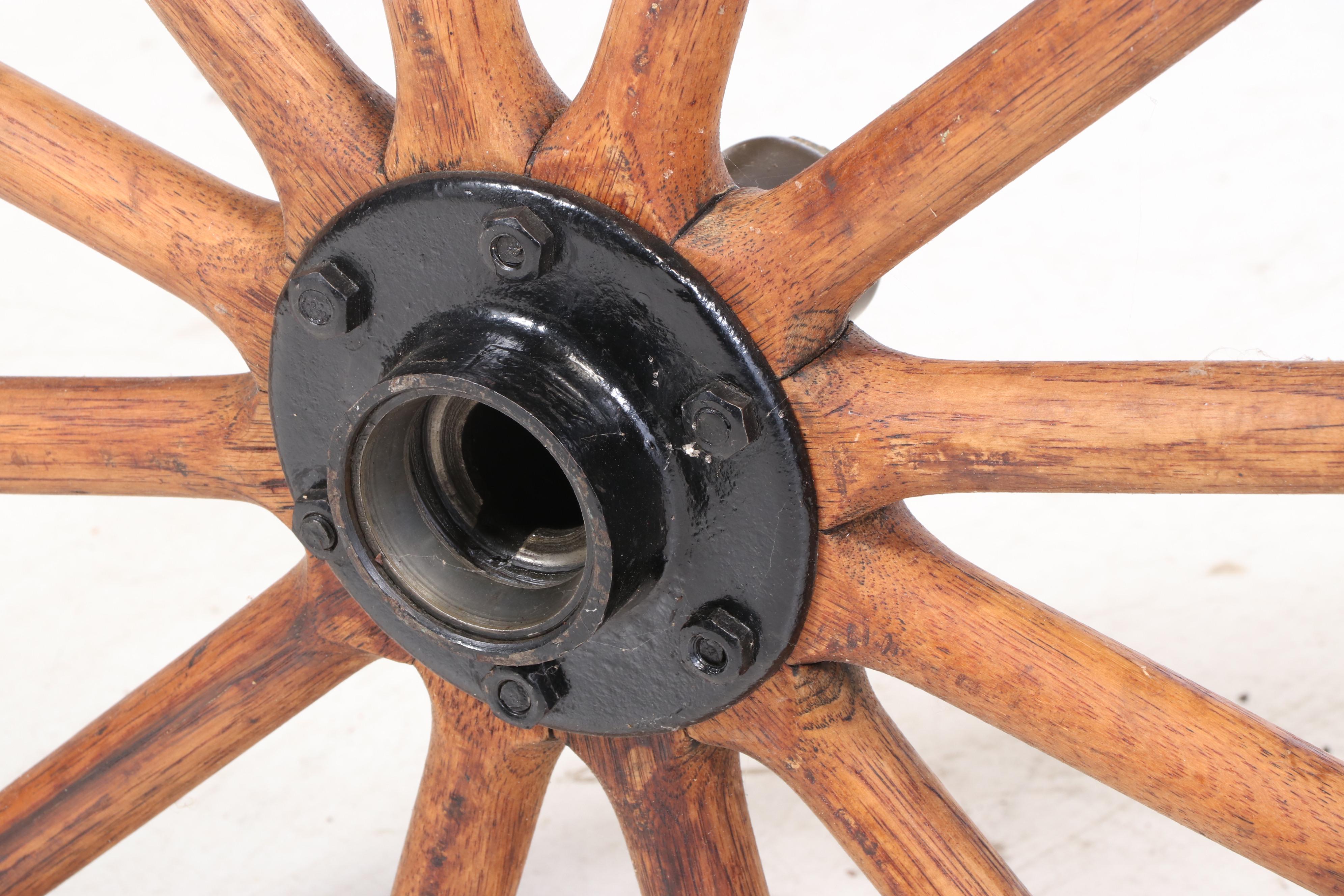 Ford Model T Hickory Wood Spoke Wheels, Early 20th Century