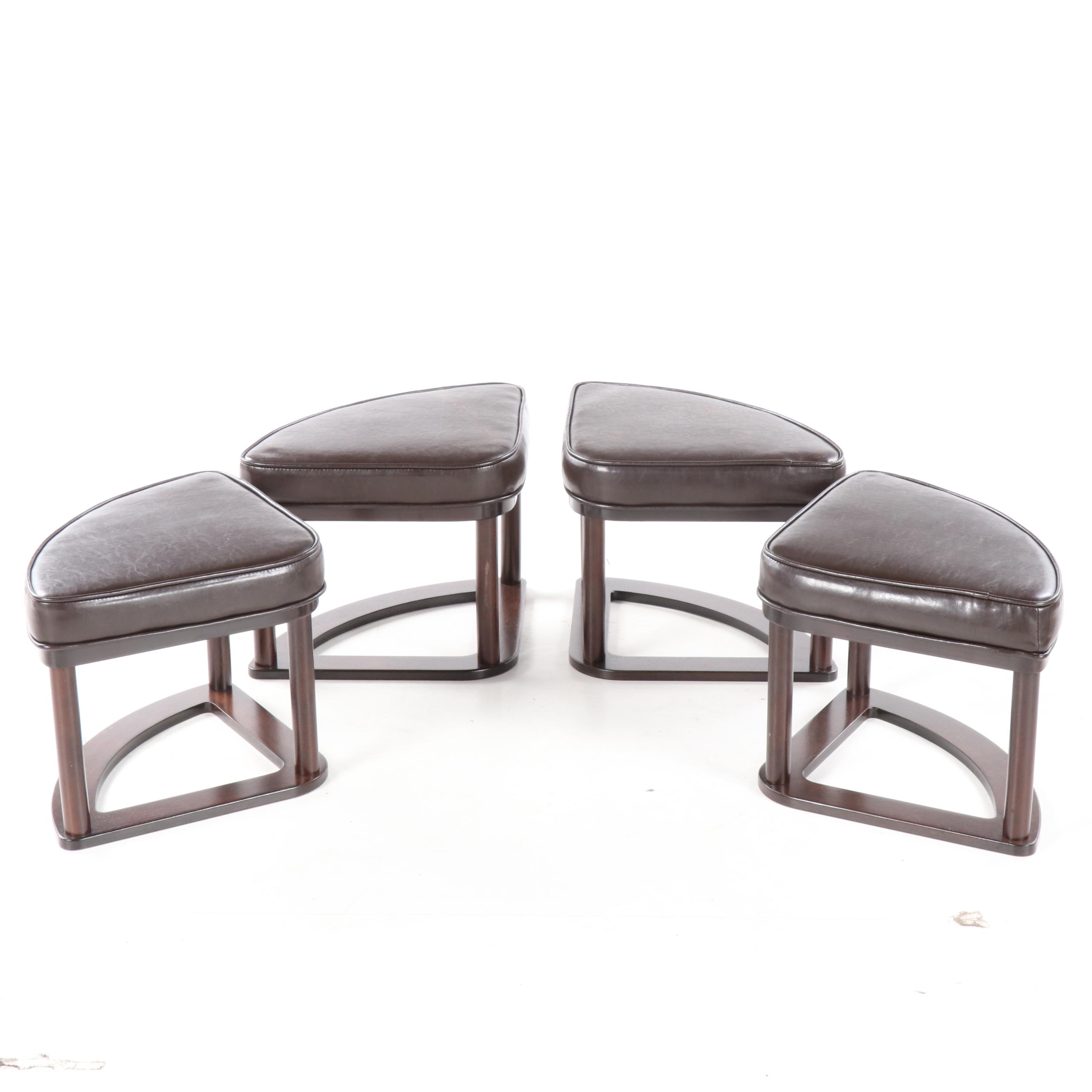 Ashley Furniture "Marion" Glass Top Coffee Table with Nesting Stools