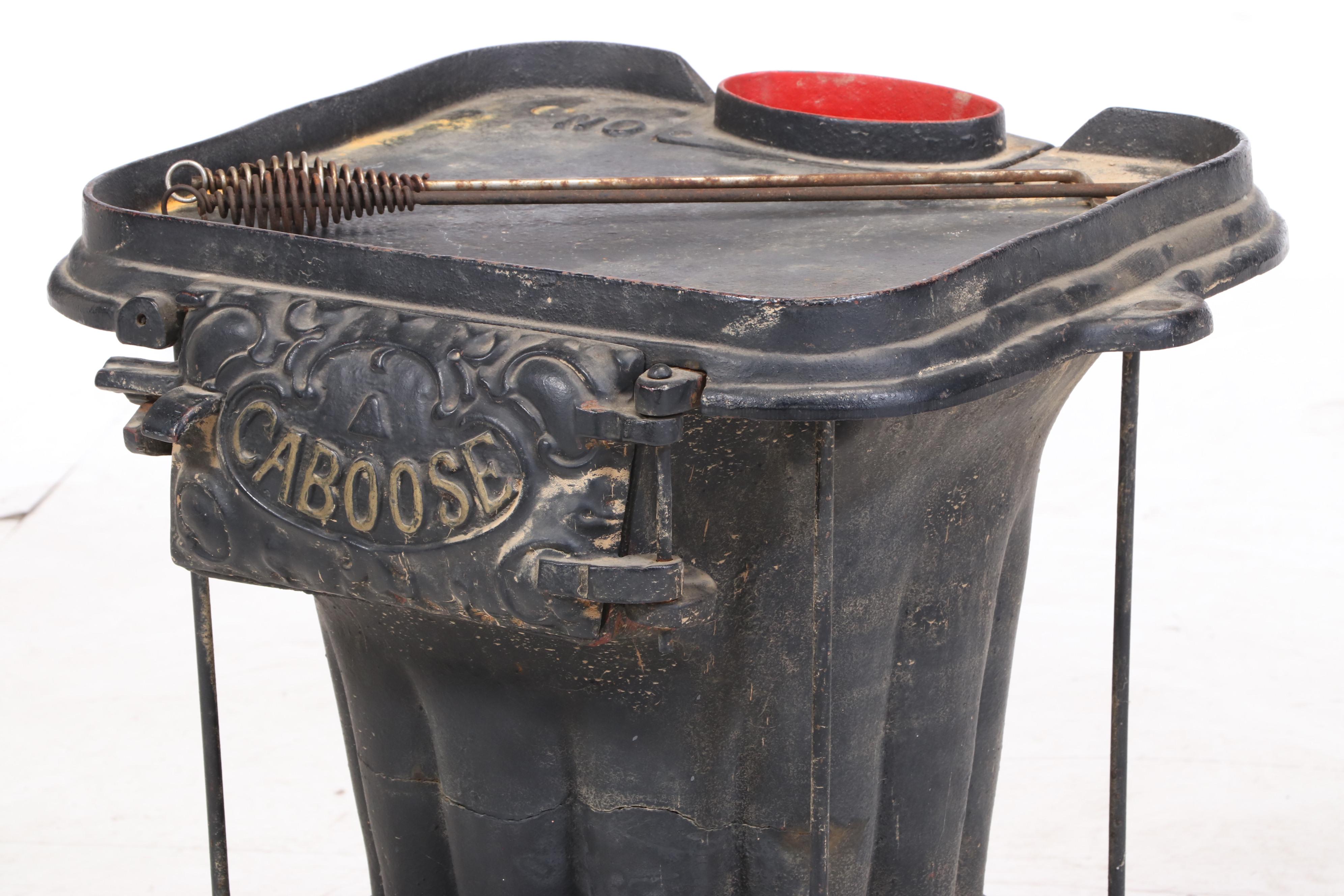 Caboose Railroad Wood/Coal Cast Iron Stove, Late 19th / Early 20th Century