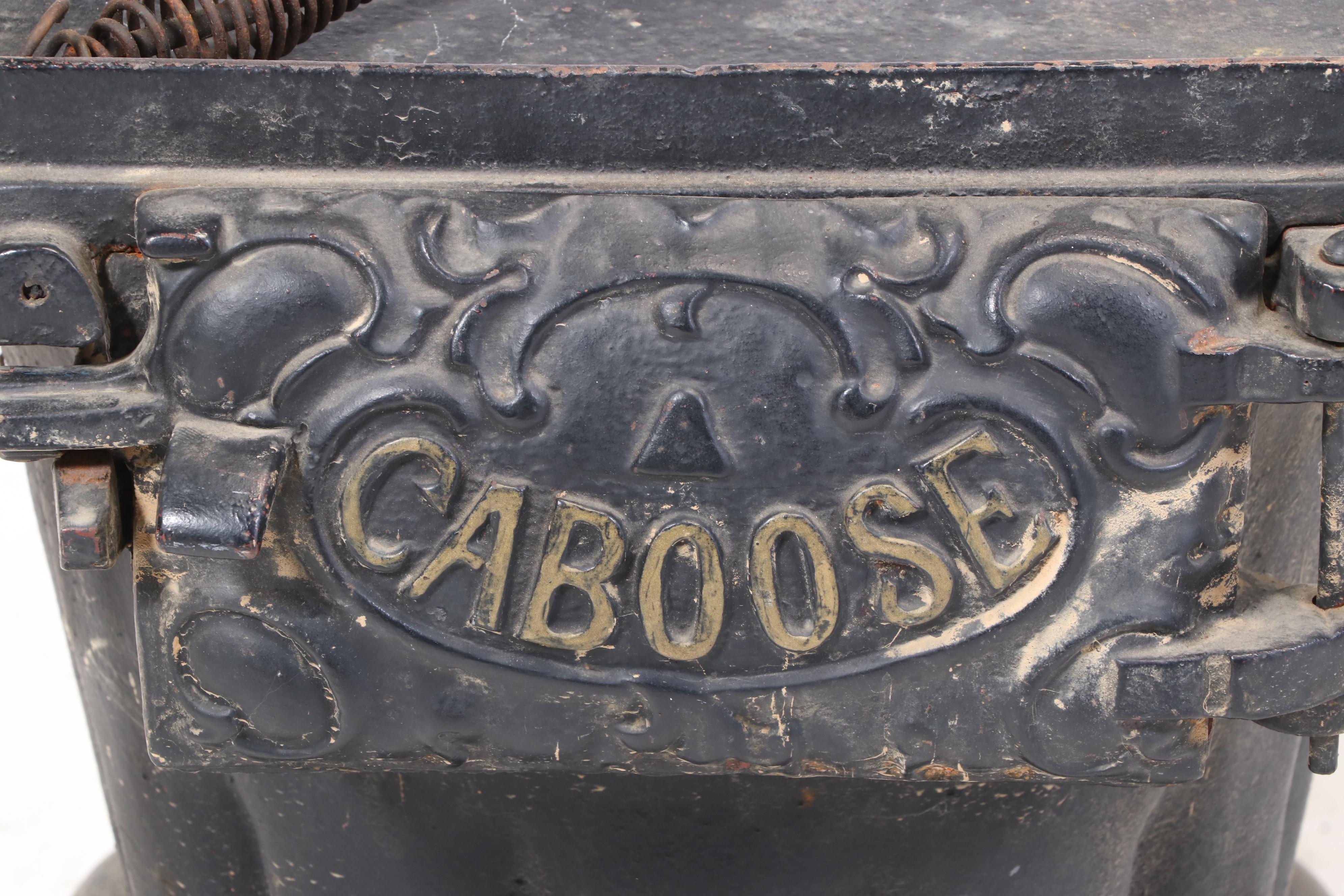 Caboose Railroad Wood/Coal Cast Iron Stove, Late 19th / Early 20th Century