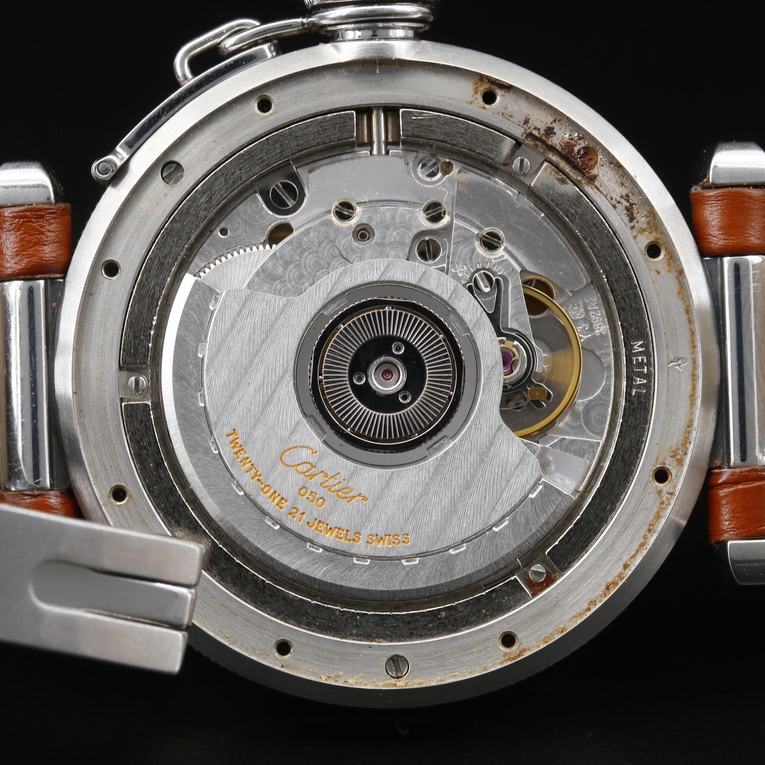 Cartier Pasha de Cartier Power Reserve 18K and Stainless Steel Watch