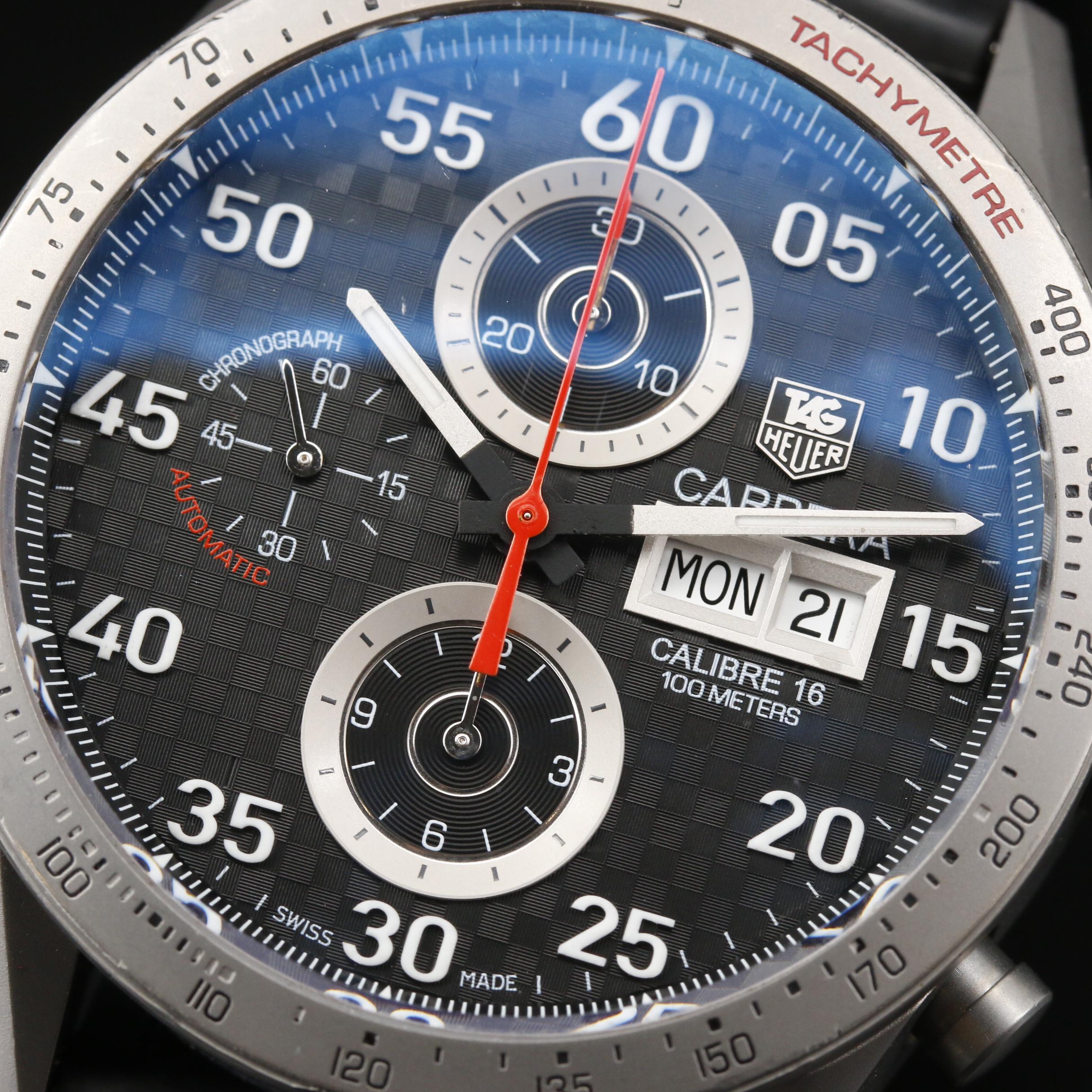 TAG Heuer Carrera Day/Date Chronograph Automatic Watch Model CV2A80