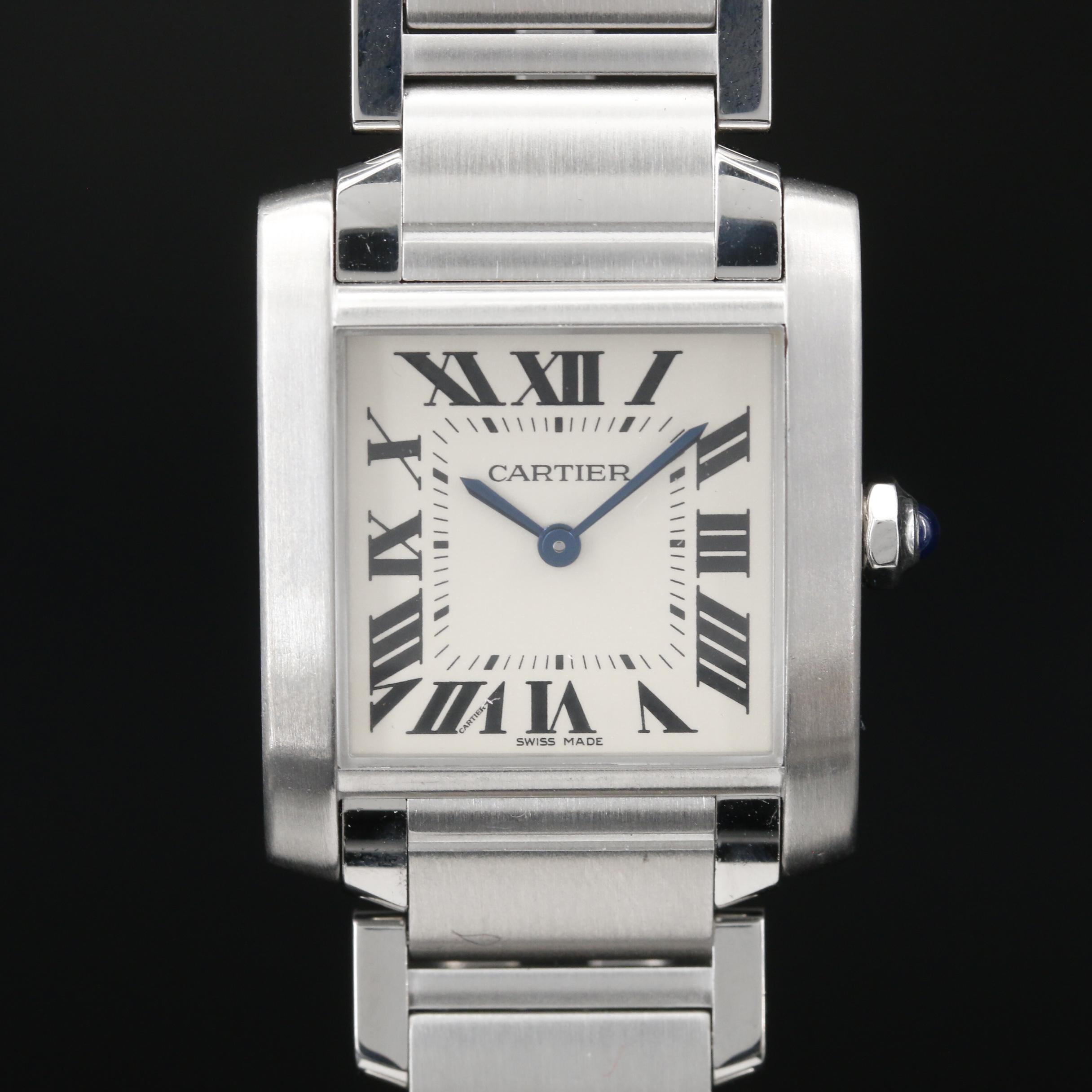 Cartier Tank Francaise Midsize Stainless Steel Quartz Watch