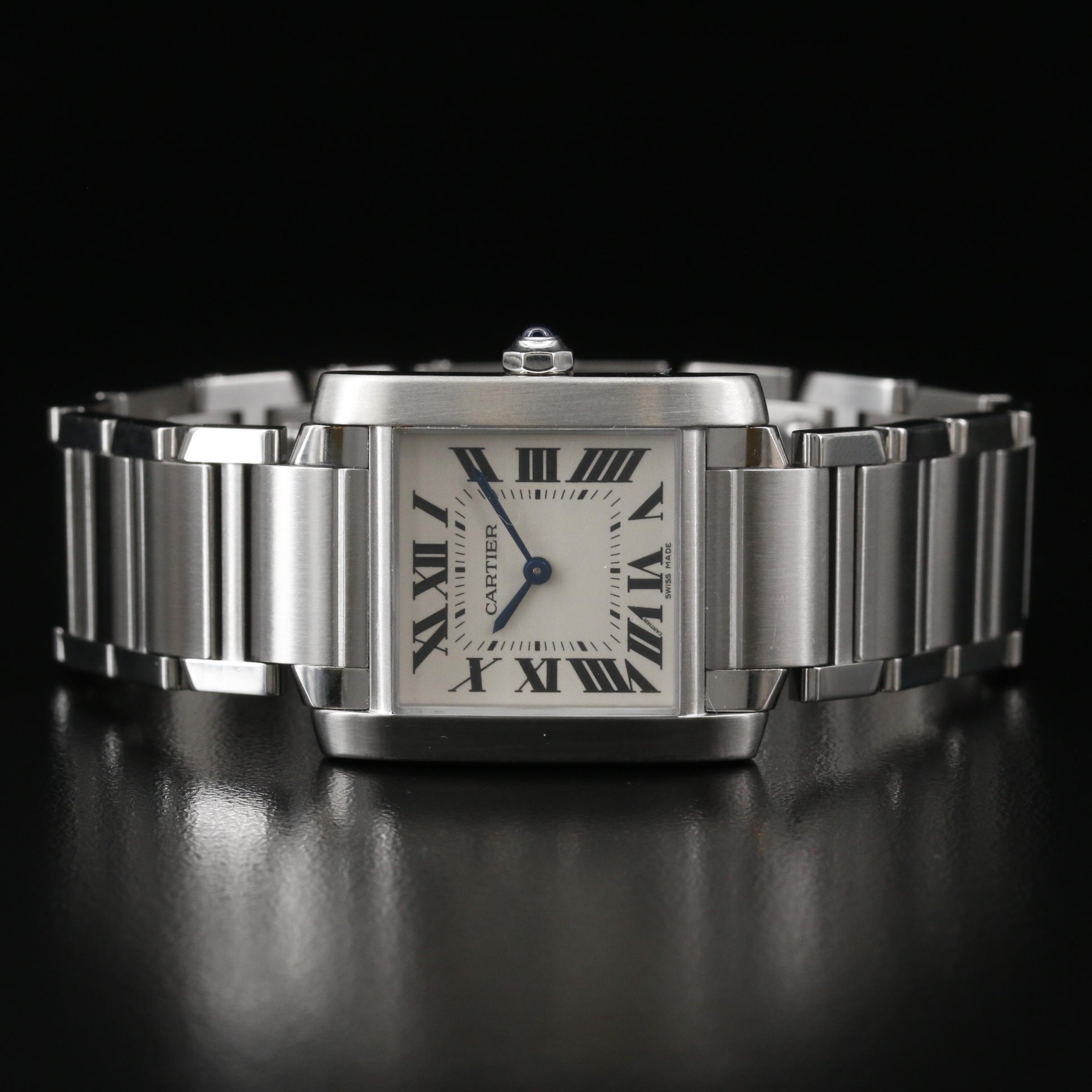 Cartier Tank Francaise Midsize Stainless Steel Quartz Watch