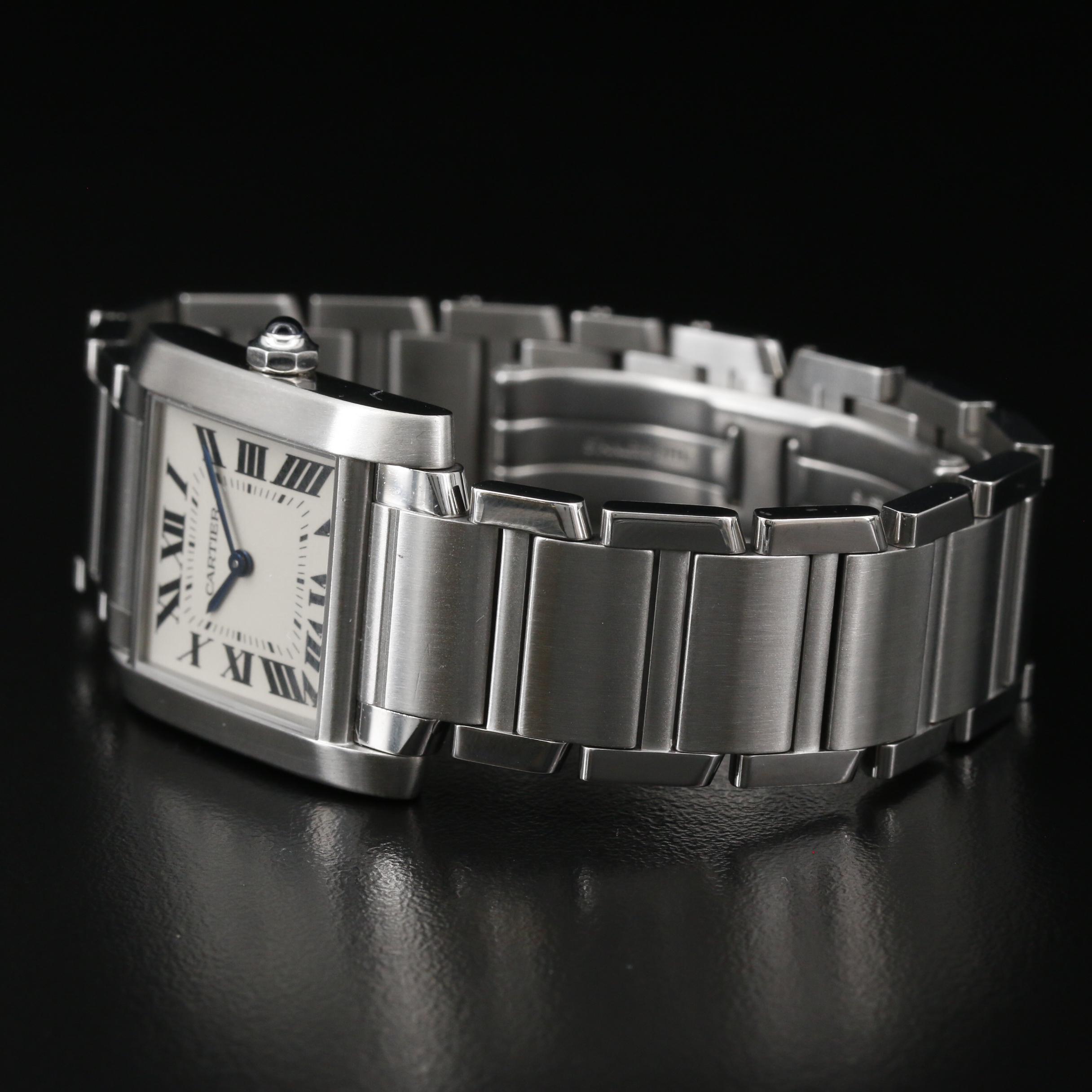 Cartier Tank Francaise Midsize Stainless Steel Quartz Watch