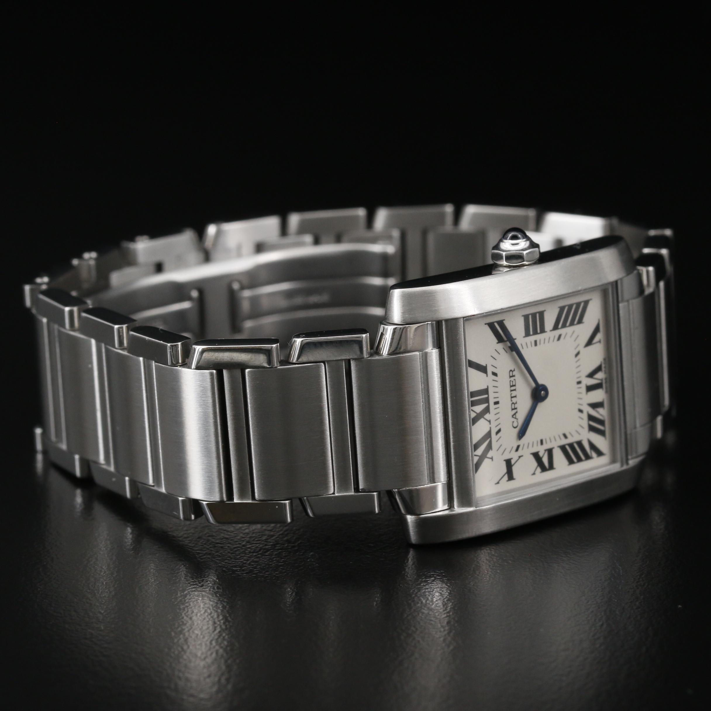 Cartier Tank Francaise Midsize Stainless Steel Quartz Watch