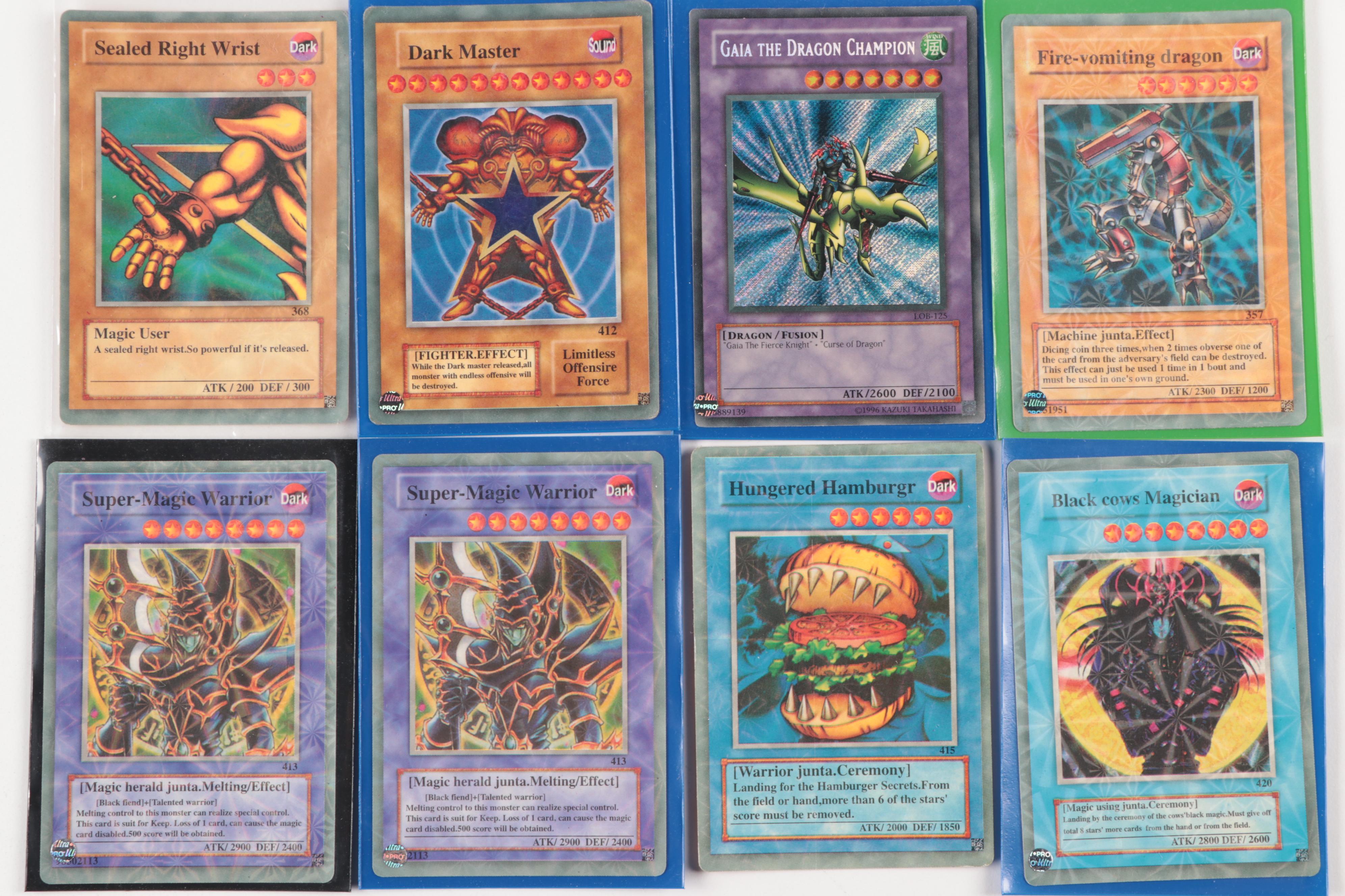 Yu-Gi-Oh! Cards, Including Holo "Sealed Right Wrist," and Others