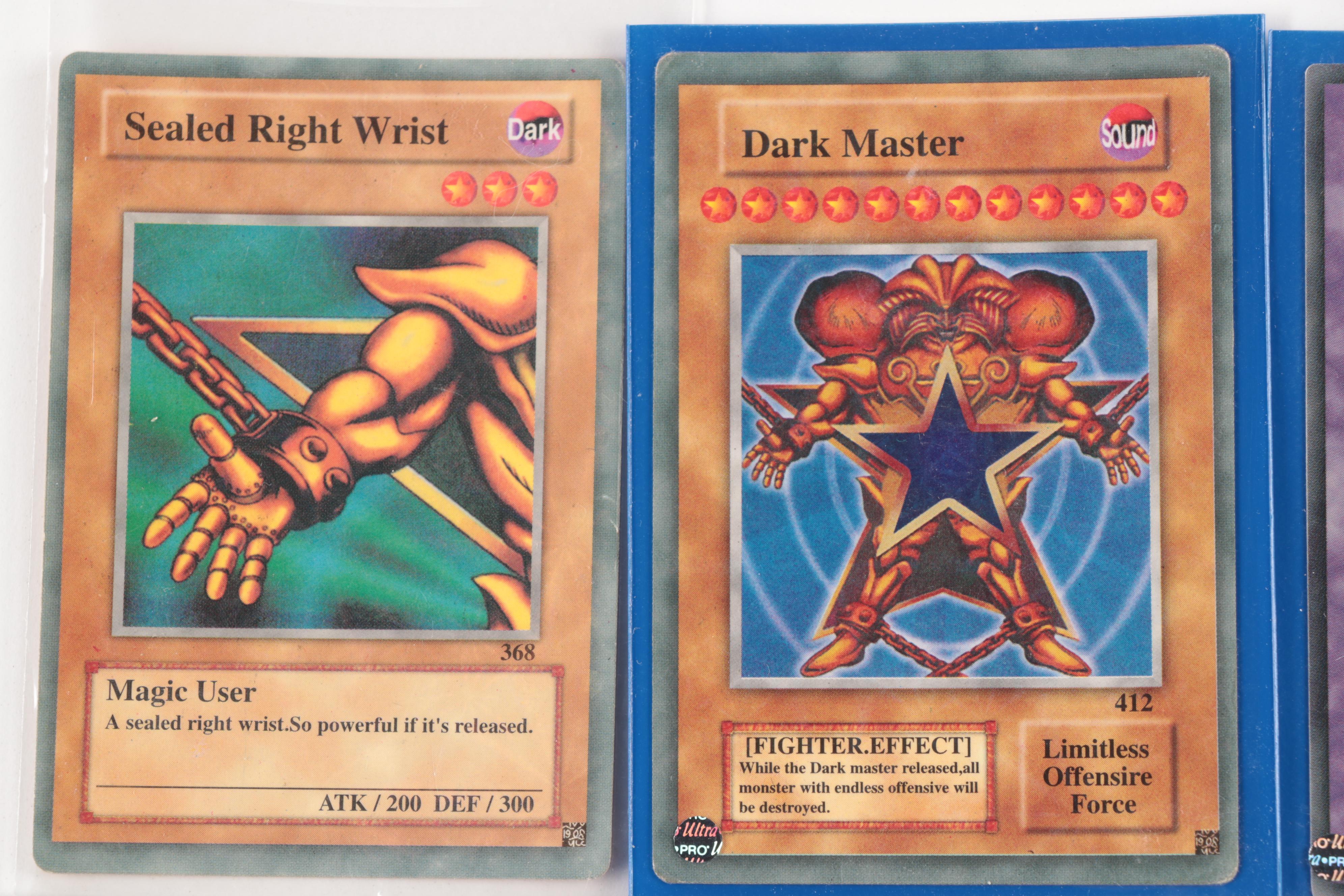 Yu-Gi-Oh! Cards, Including Holo "Sealed Right Wrist," and Others