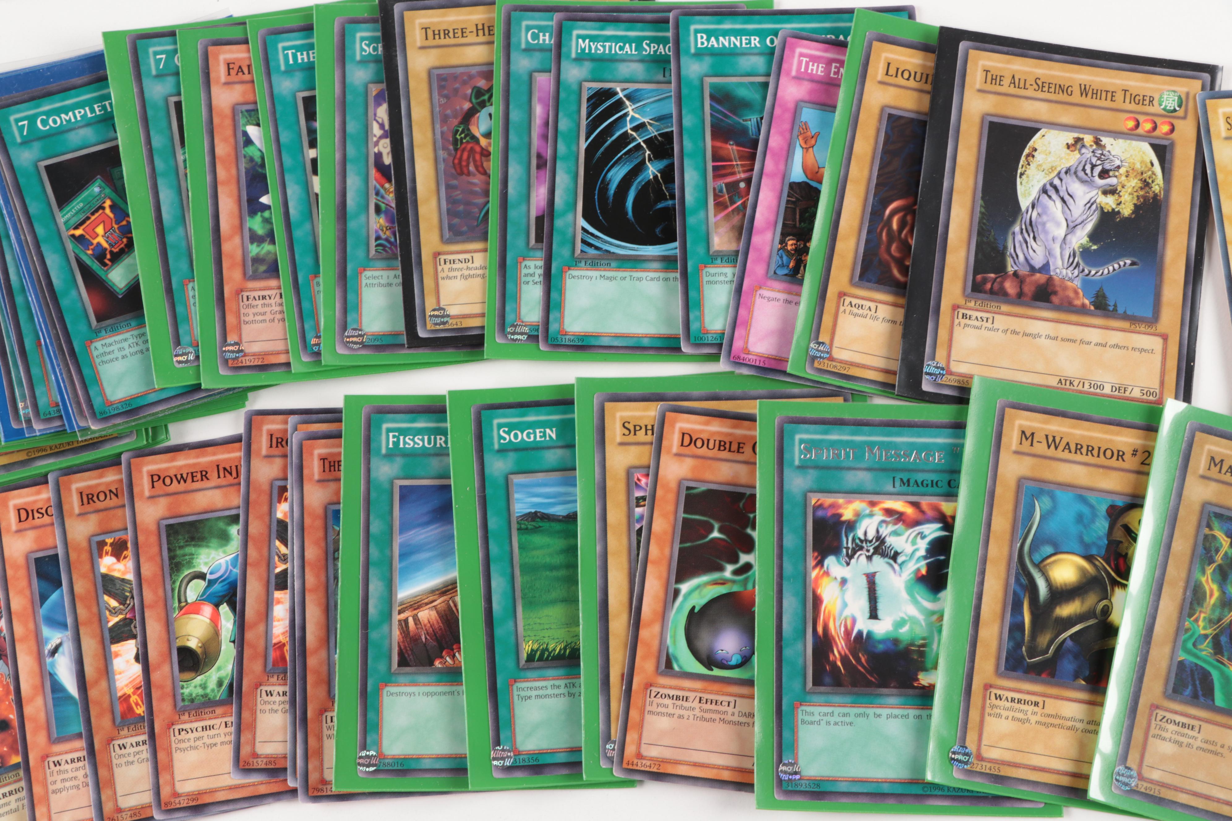 Yu-Gi-Oh! Cards, Including Holo "Sealed Right Wrist," and Others