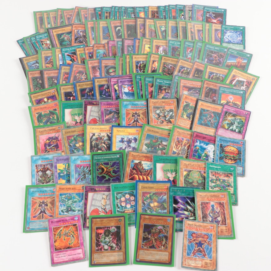 Yu-Gi-Oh! Cards Including "Dark Master" and Other Holographic Cards