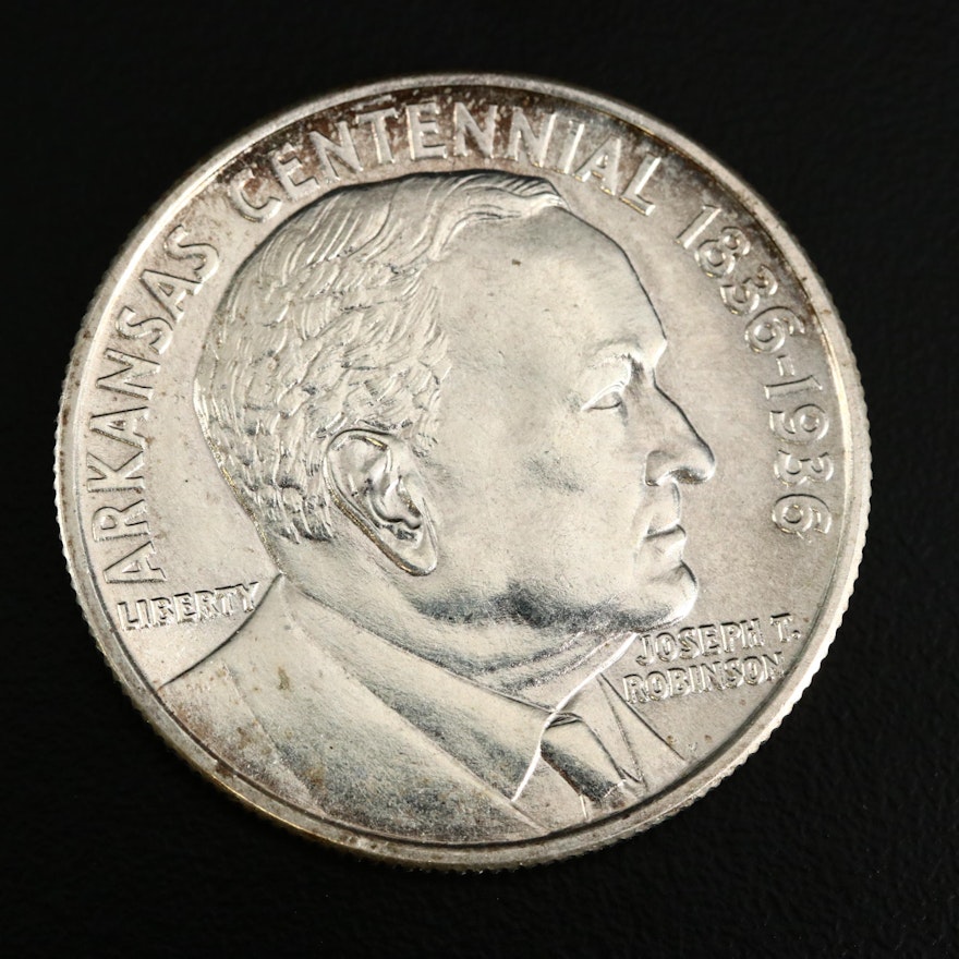 1936 Robinson Arkansas Centennial Silver Half Dollar