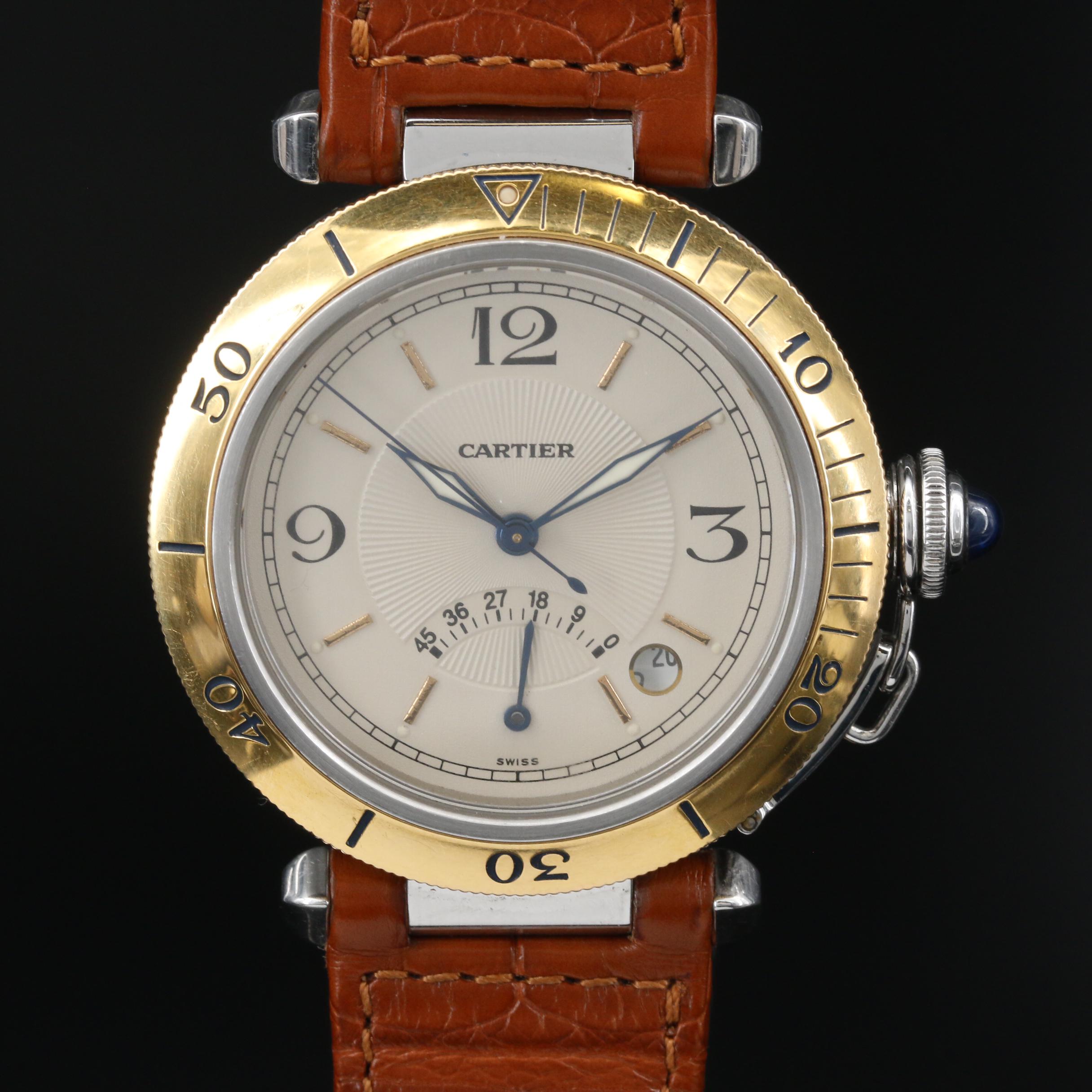 Cartier Pasha de Cartier Power Reserve 18K and Stainless Steel Watch