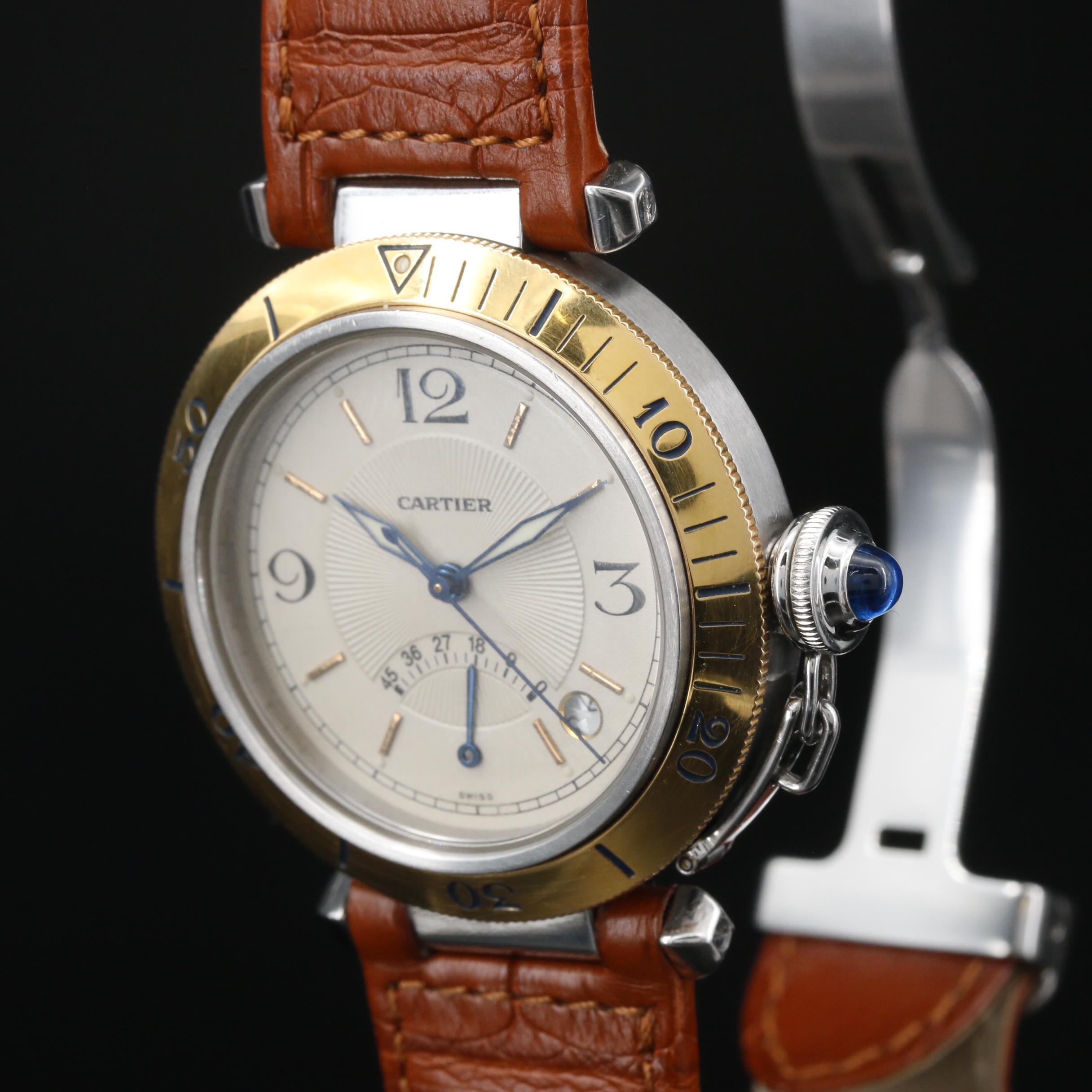 Cartier Pasha de Cartier Power Reserve 18K and Stainless Steel Watch