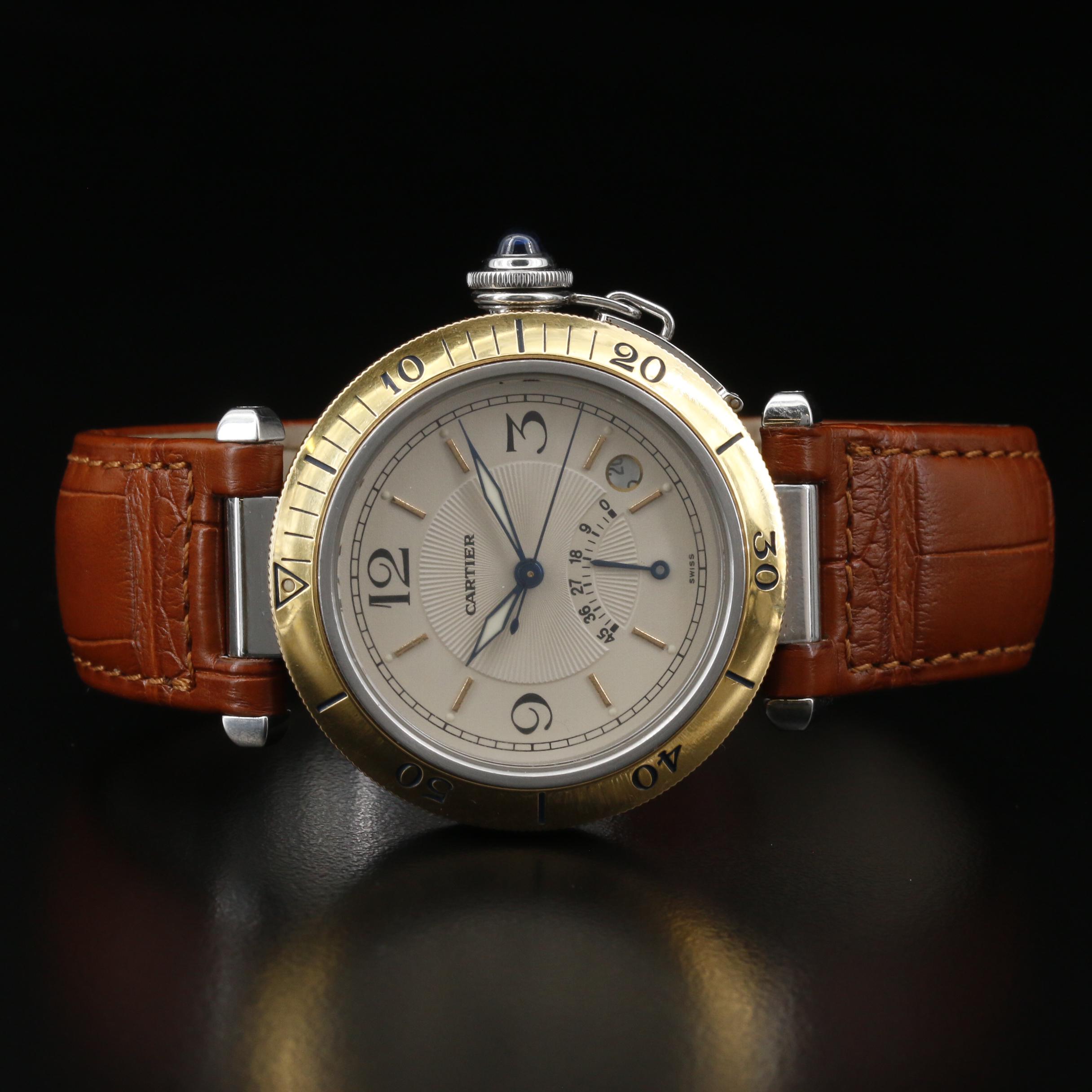 Cartier Pasha de Cartier Power Reserve 18K and Stainless Steel Watch