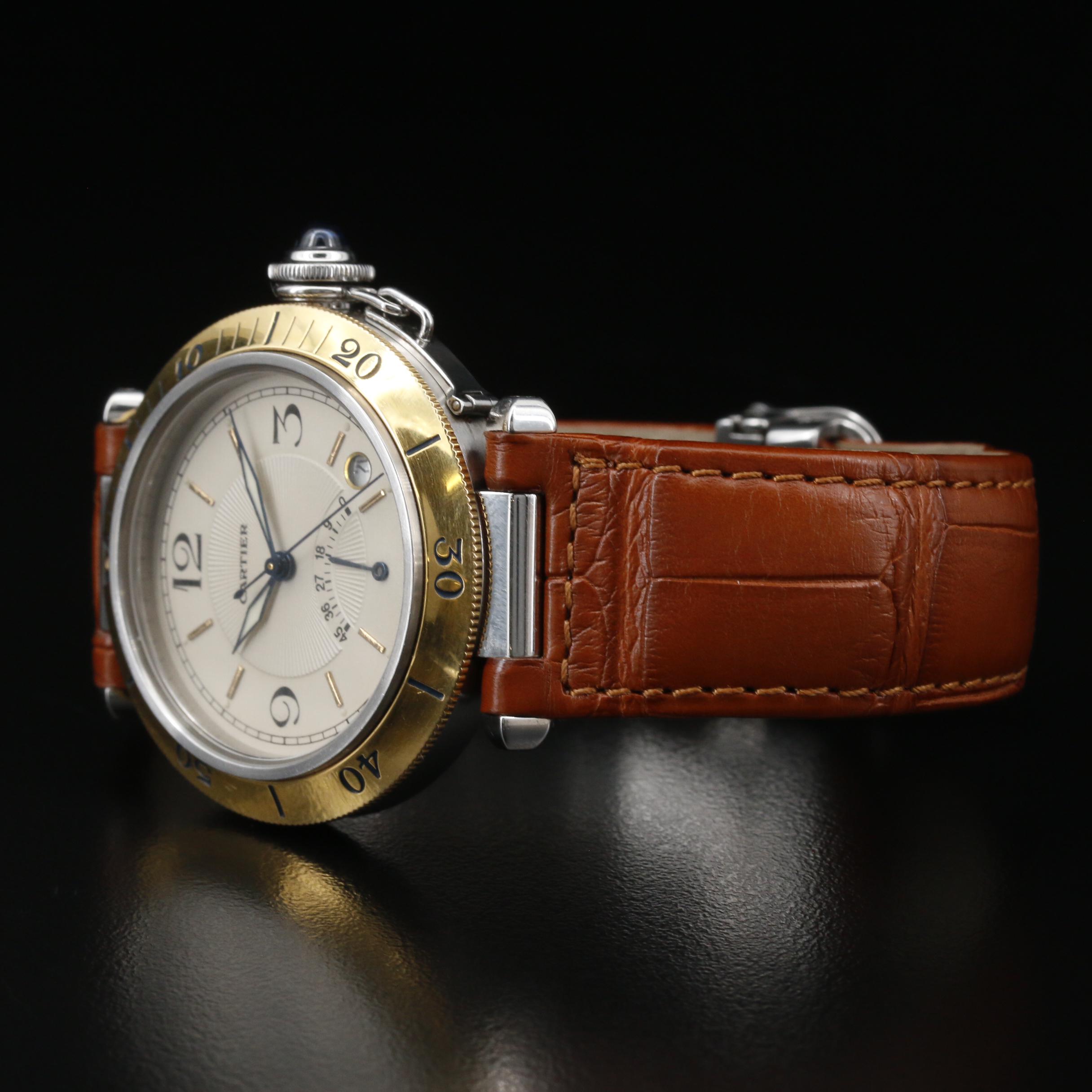 Cartier Pasha de Cartier Power Reserve 18K and Stainless Steel Watch