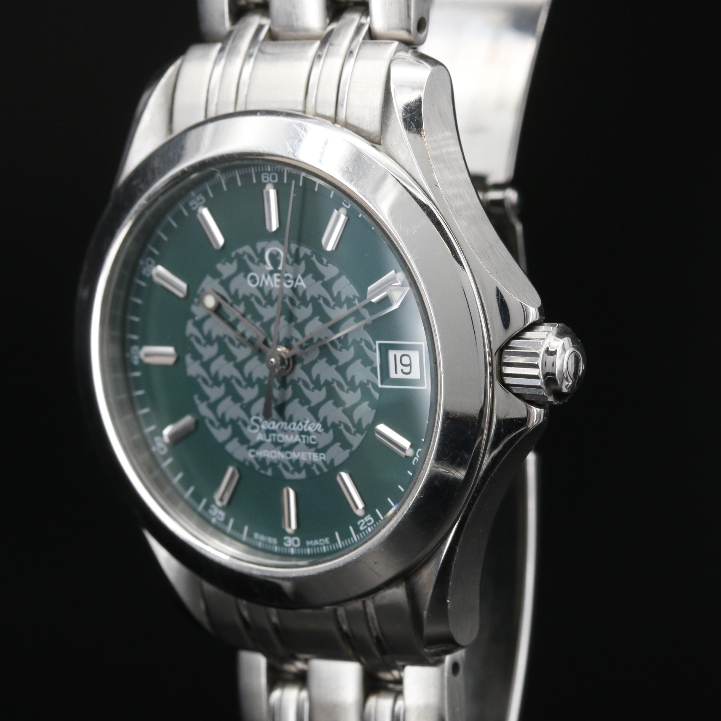 Omega Seamaster Jacques Mayol Stainless Steel Automatic Watch